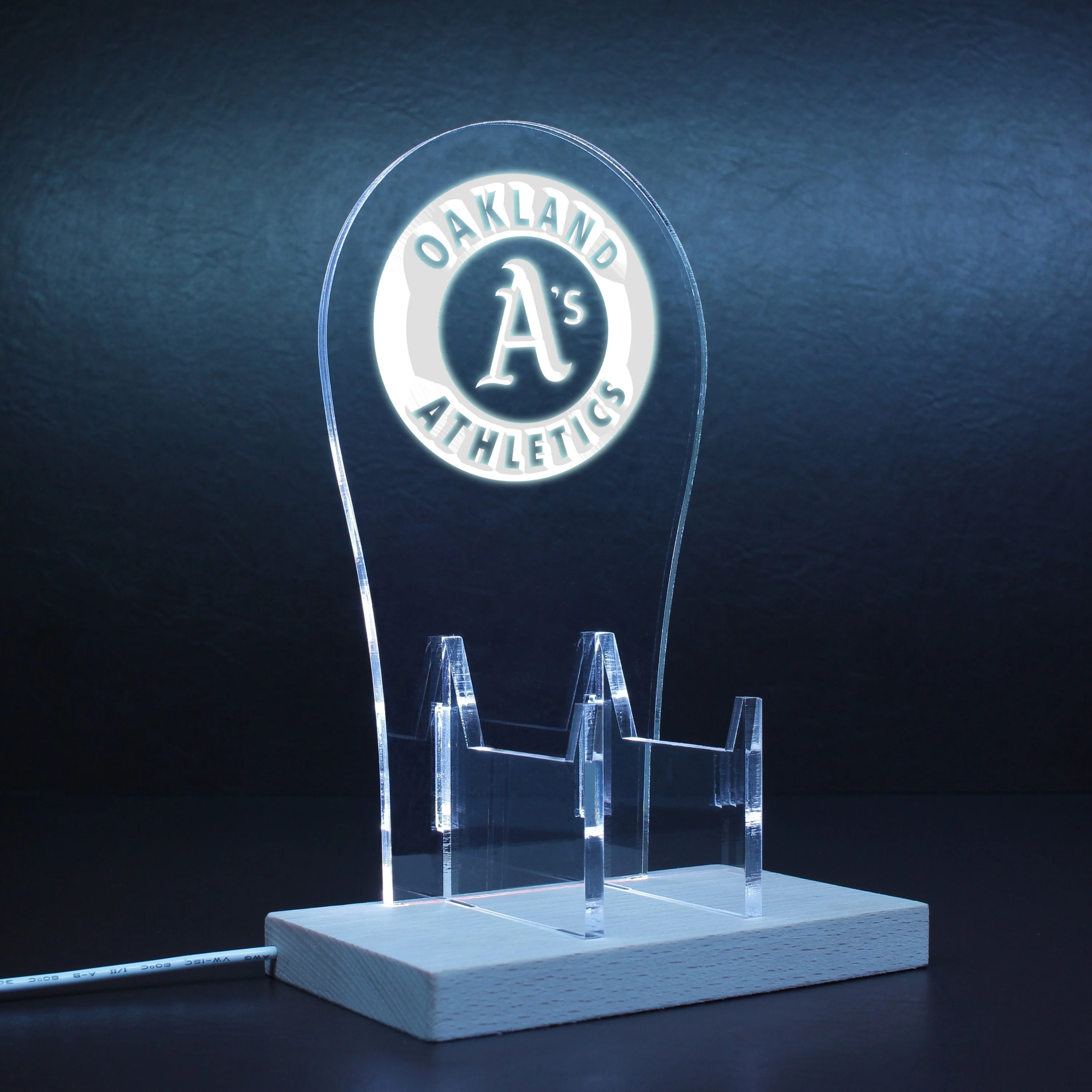Oakland Athletics LED Gaming Headset Controller Stand - Image 8