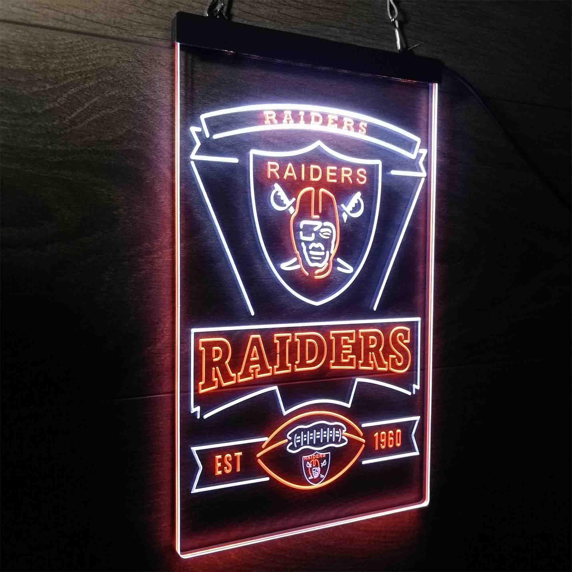Las Vegas Raiders Est. 1960 Neon-Like LED Sign - Image 20