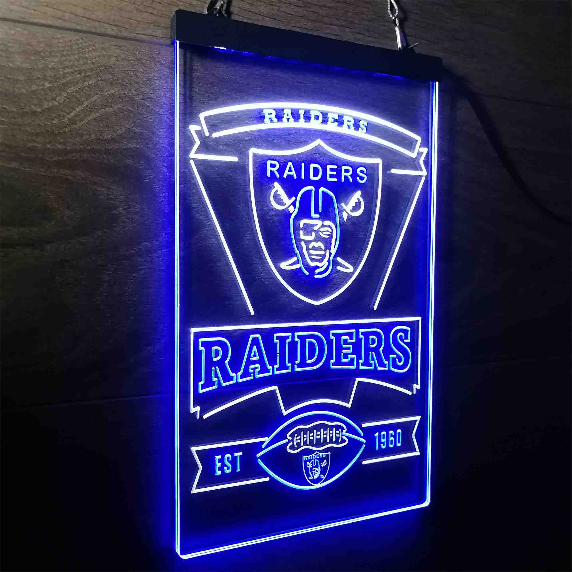 Las Vegas Raiders Est. 1960 Neon-Like LED Sign - Image 22