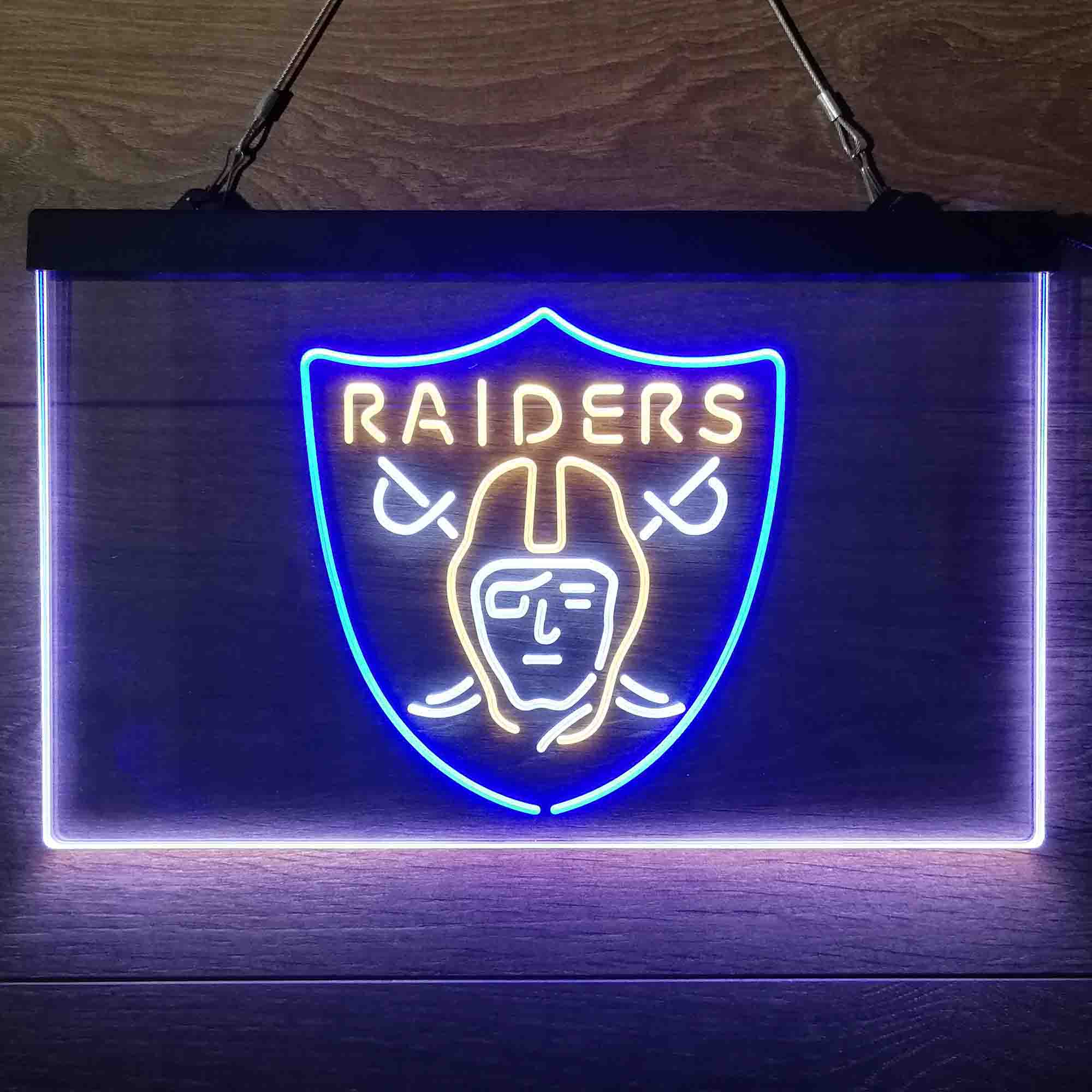 Las Vegas Raiders Neon 3-Color LED Sign