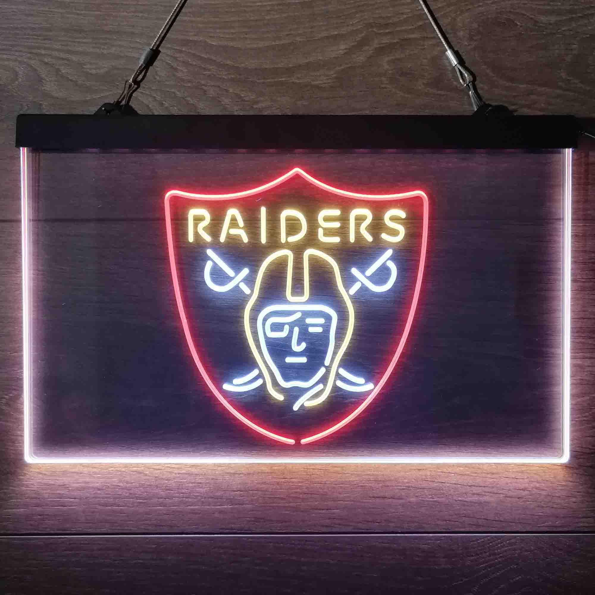 Las Vegas Raiders Neon 3-Color LED Sign - Image 3