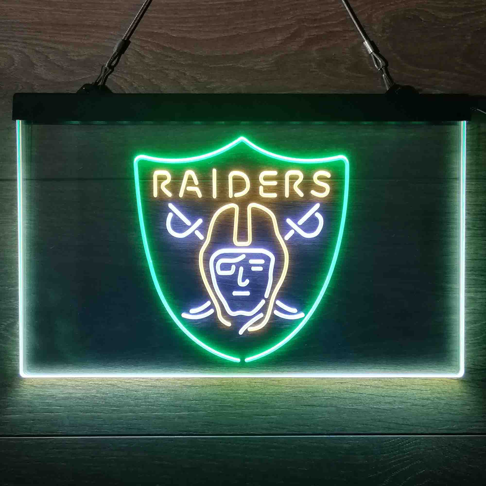 Las Vegas Raiders Neon 3-Color LED Sign - Image 4