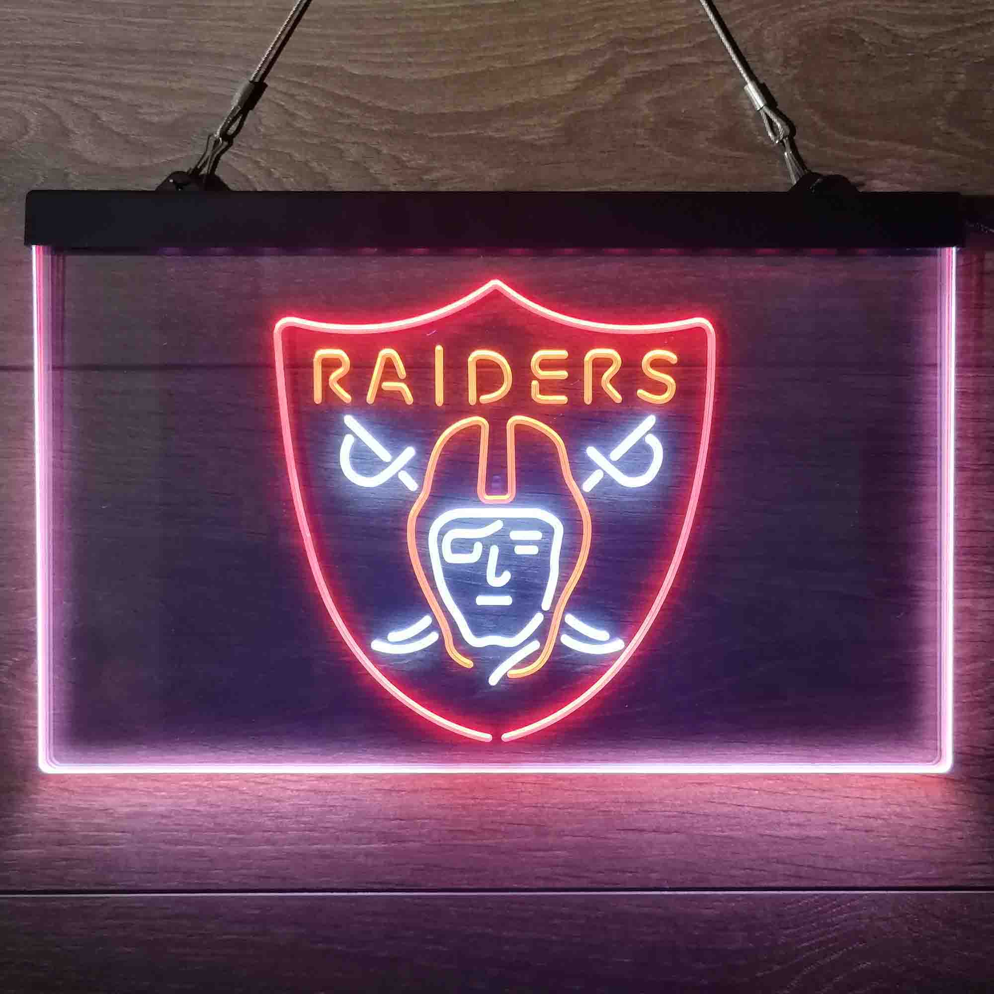 Las Vegas Raiders Neon 3-Color LED Sign - Image 6