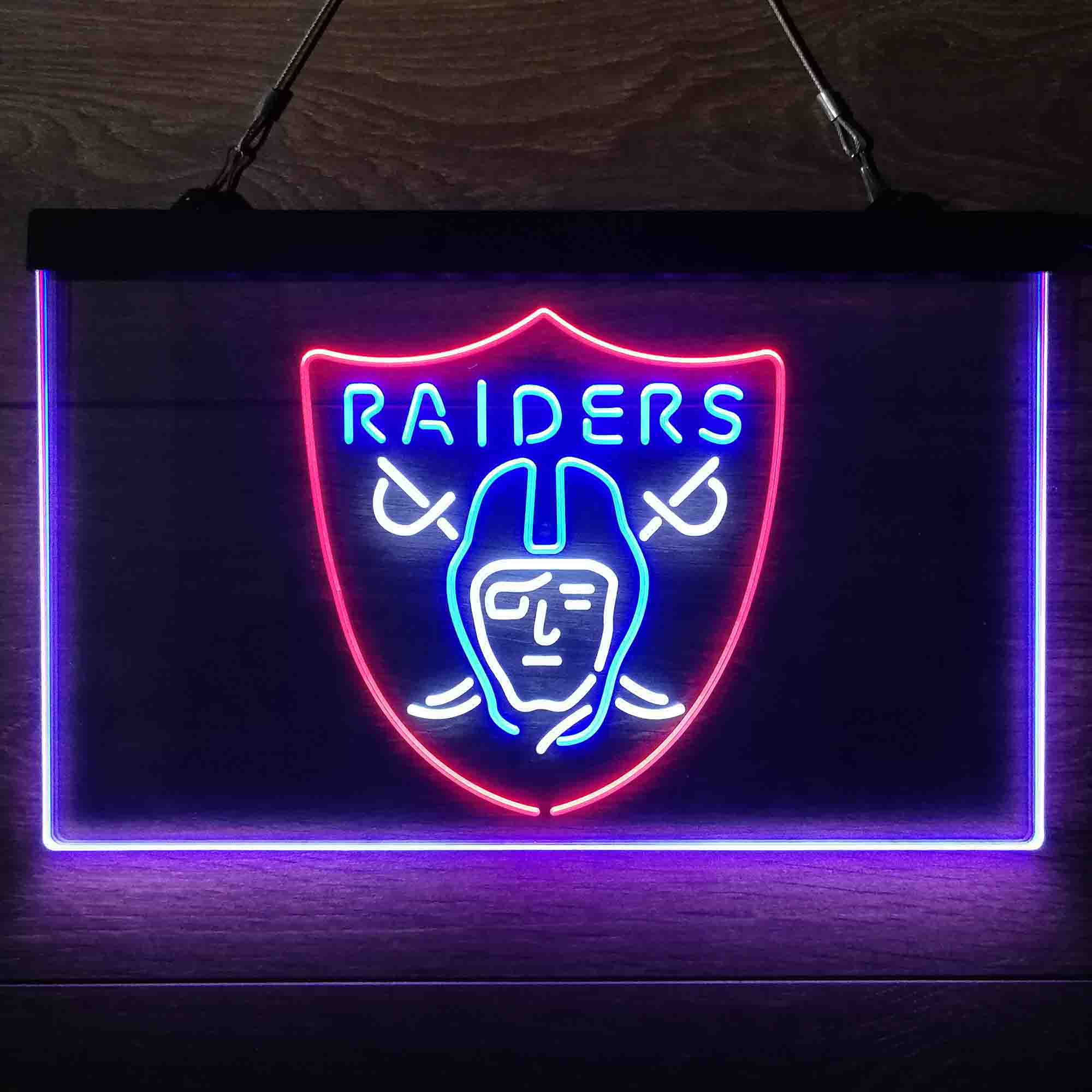 Las Vegas Raiders Neon 3-Color LED Sign - Image 7