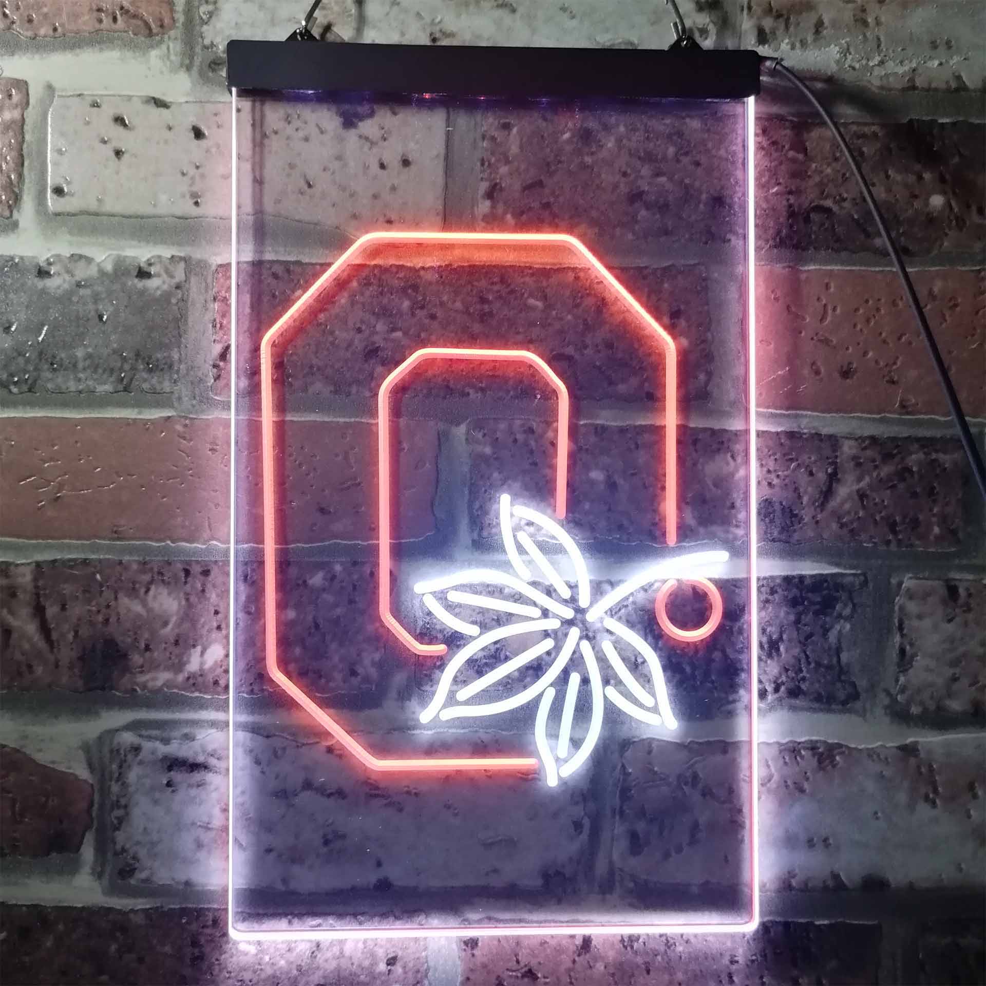 Ohio State Buckeyes Leaf Neon-Like LED Sign - Image 10