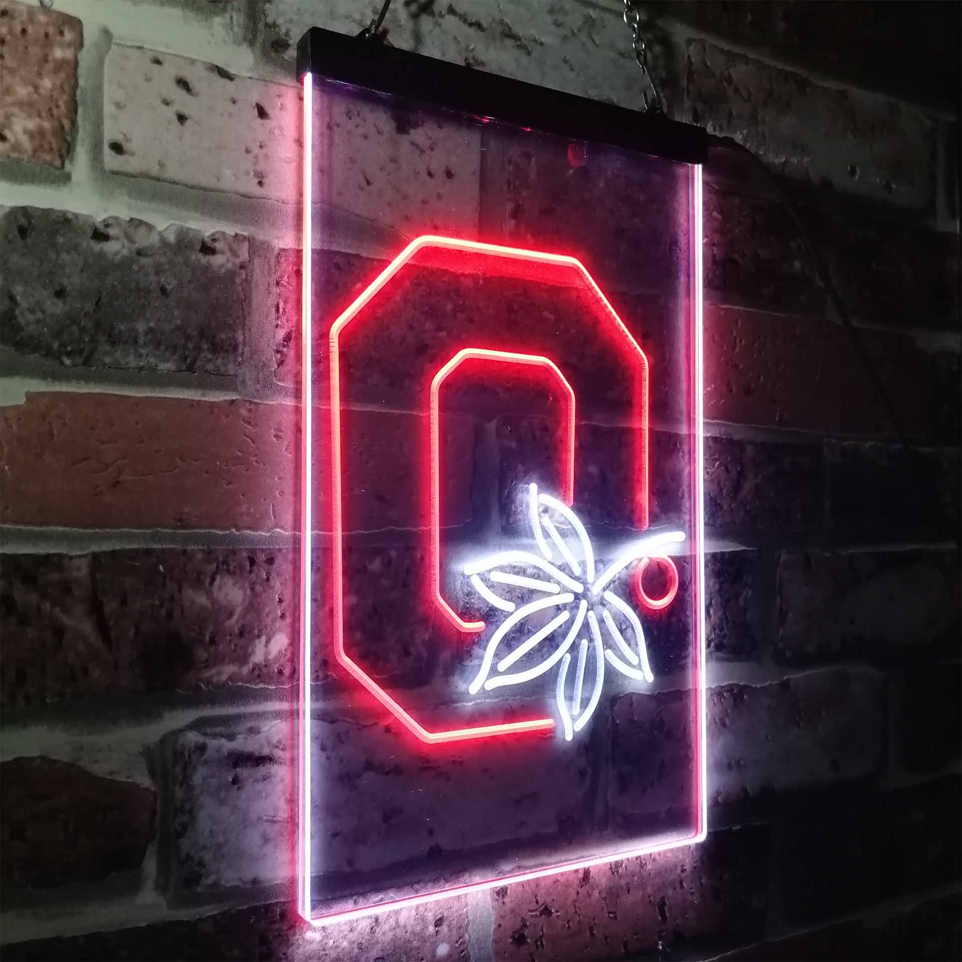 Ohio State Buckeyes Leaf Neon-Like LED Sign - Image 20