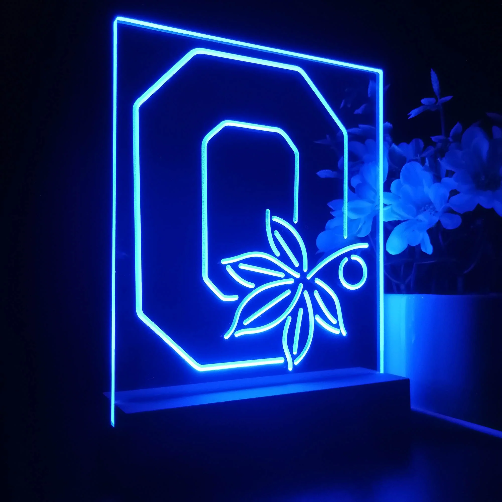 Ohio State Buckeyes Maple Leaf Neon Pub Bar Lamp - Image 6