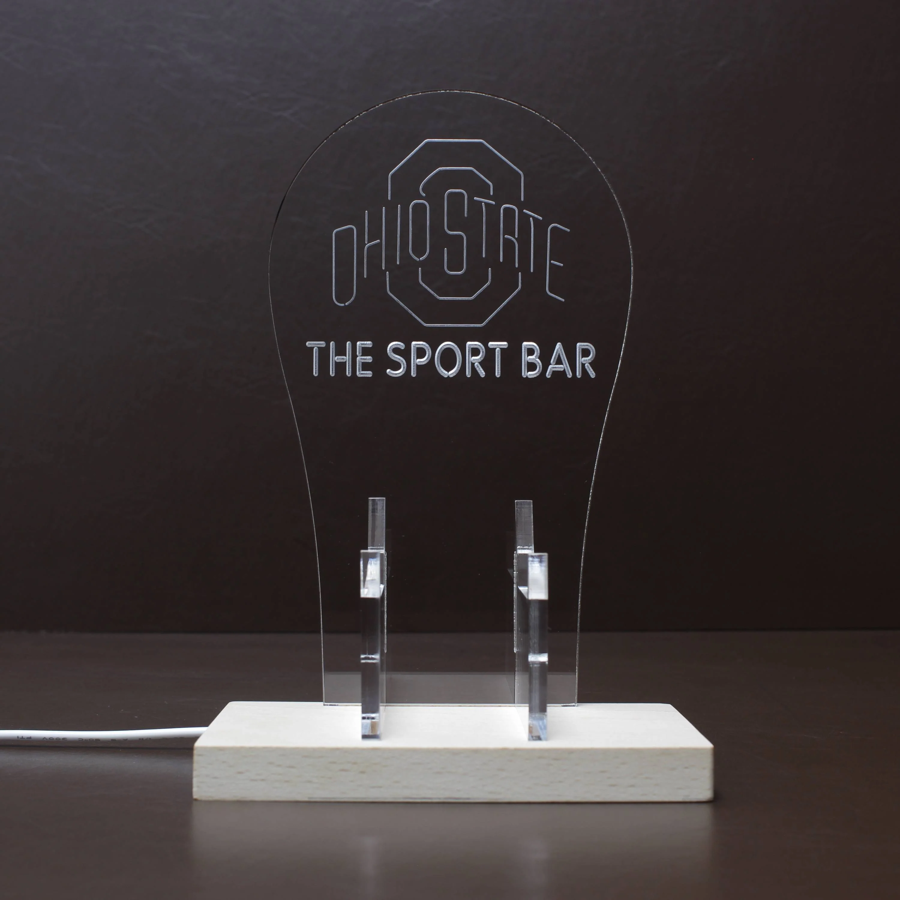 Ohio State Buckeyes Personalized RGB LED Gaming Headset Controller Stand - Image 8
