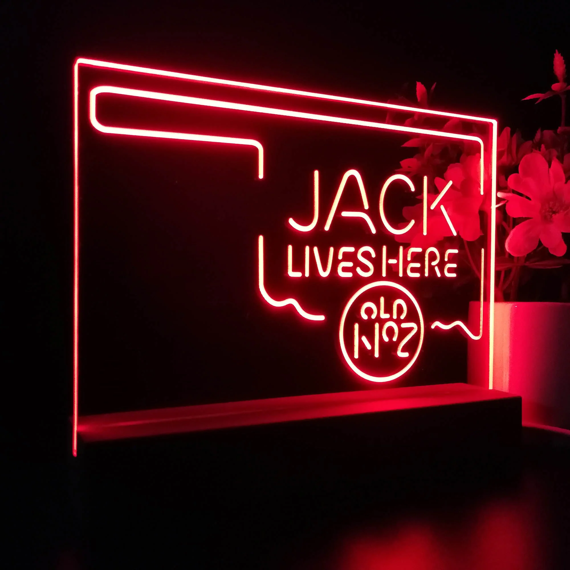 Oklahoma Jack Lives Here Neon Sign Pub Bar Lamp - Image 7