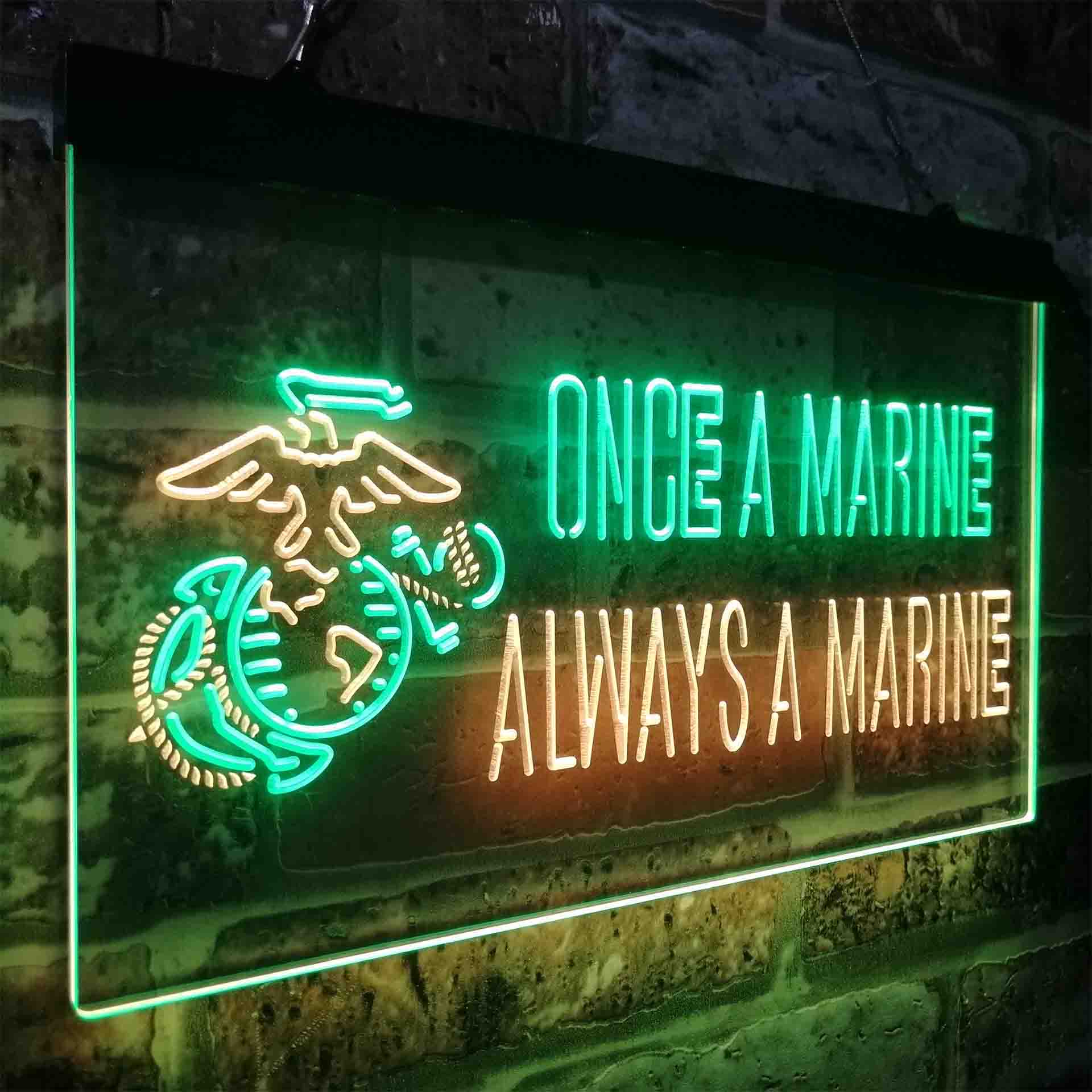 Once a Marine Always a Marine Neon-Like LED Sign - Image 16