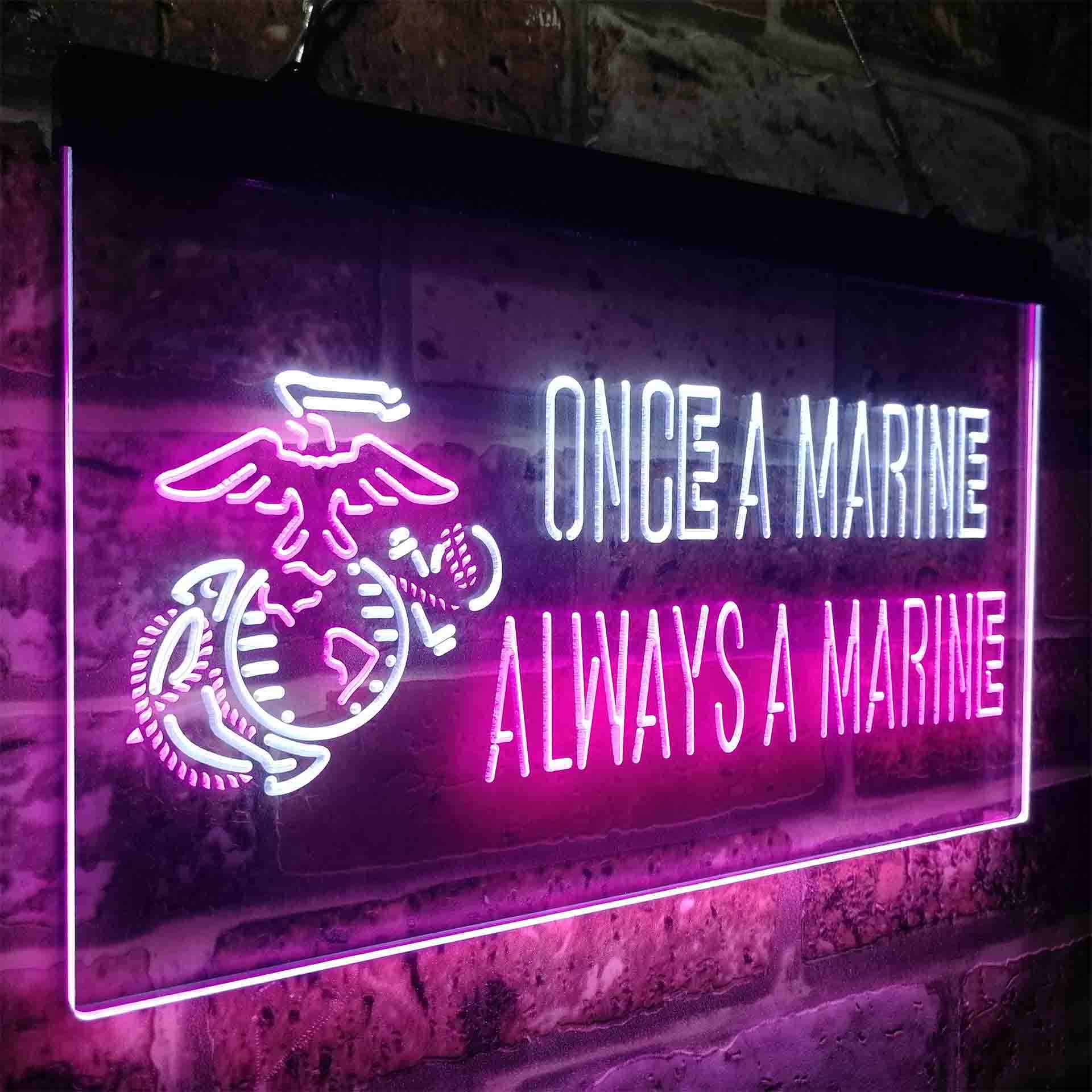 Once a Marine Always a Marine Neon-Like LED Sign - Image 21