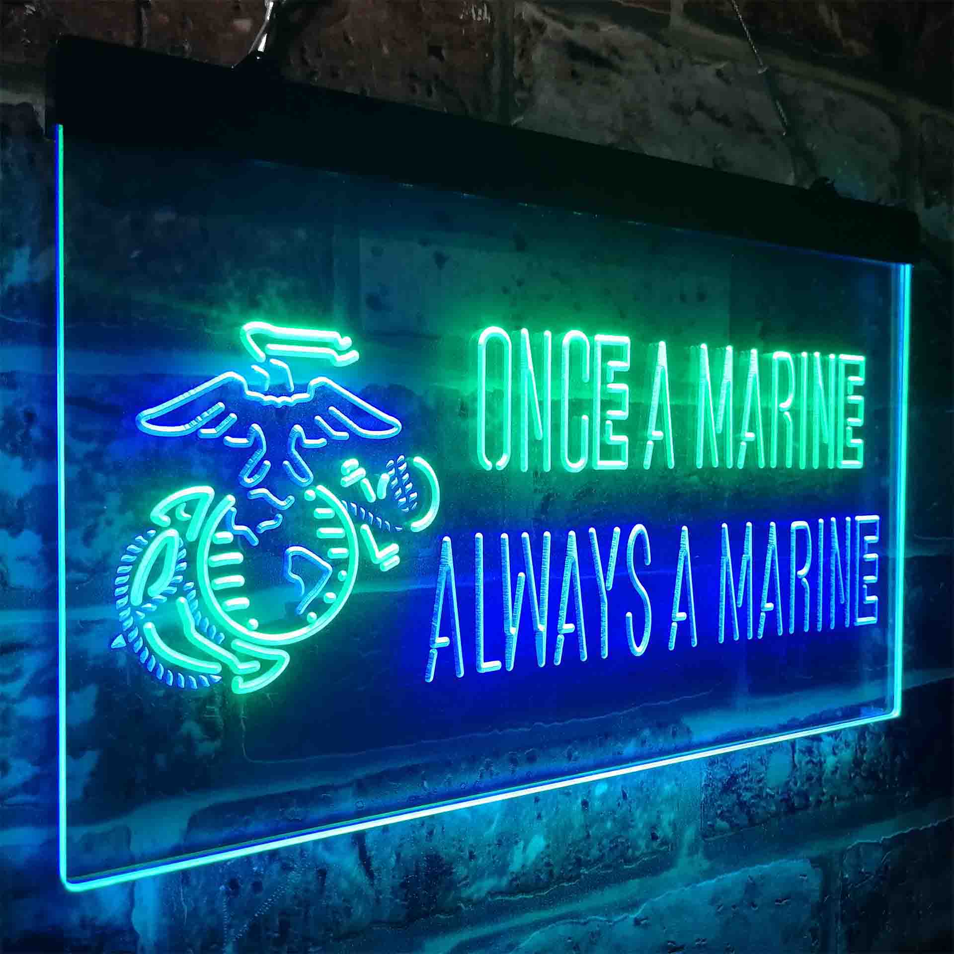 Once a Marine Always a Marine Neon-Like LED Sign - Image 22