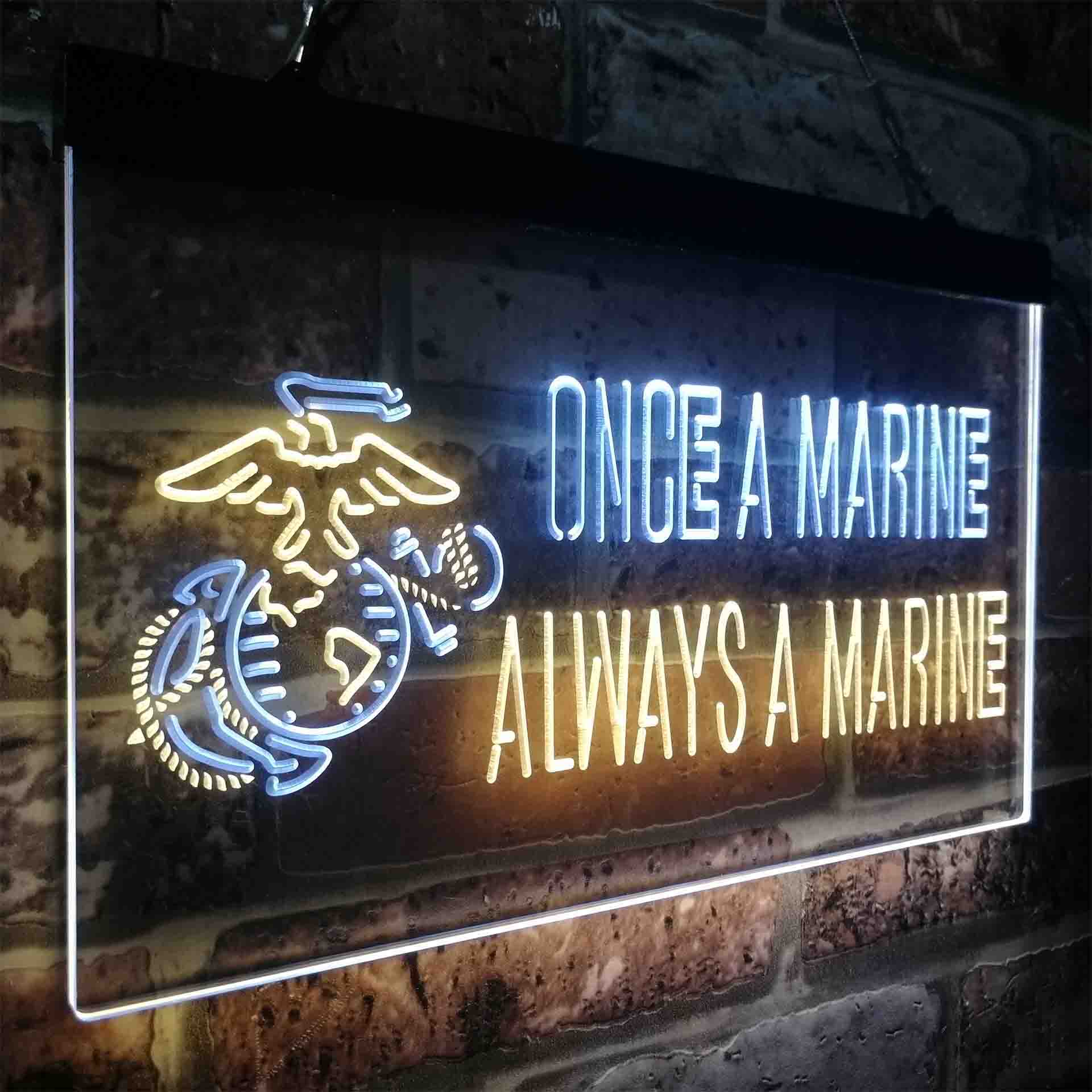 Once a Marine Always a Marine Neon-Like LED Sign - Image 23