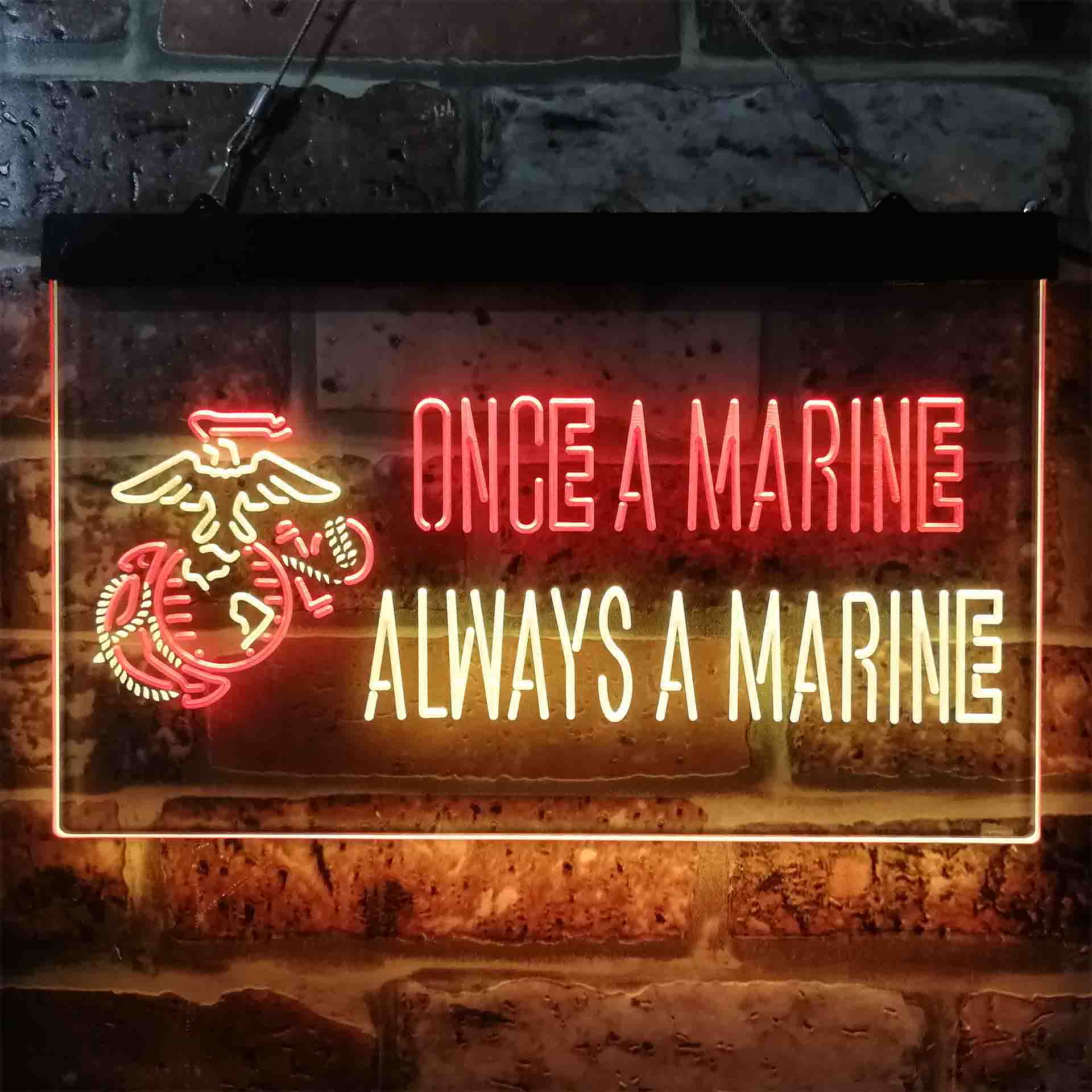 Once a Marine Always a Marine Neon-Like LED Sign - Image 7