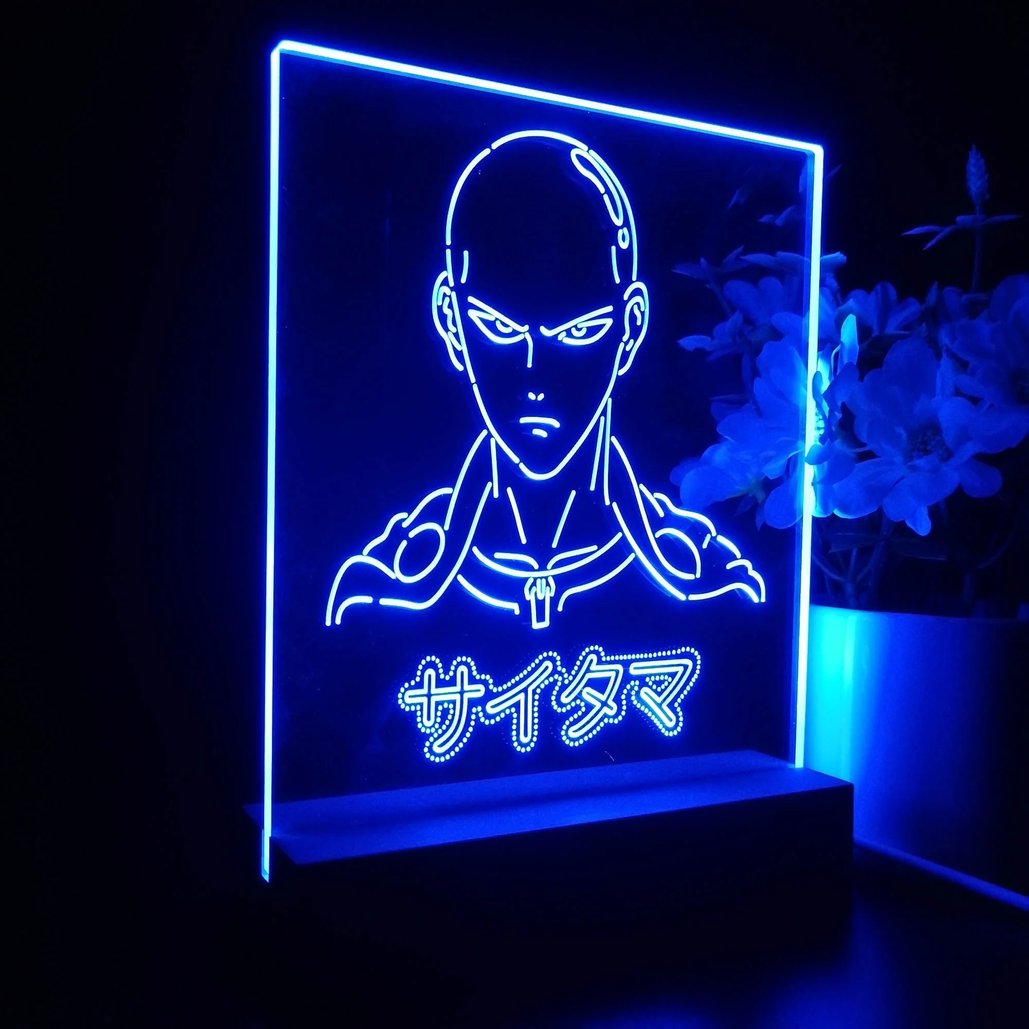 One Punch Man Saitama Game Room LED Sign Lamp Display - Image 6