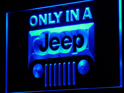 Only in a Jeep 4x4 LED Neon Sign - Image 3