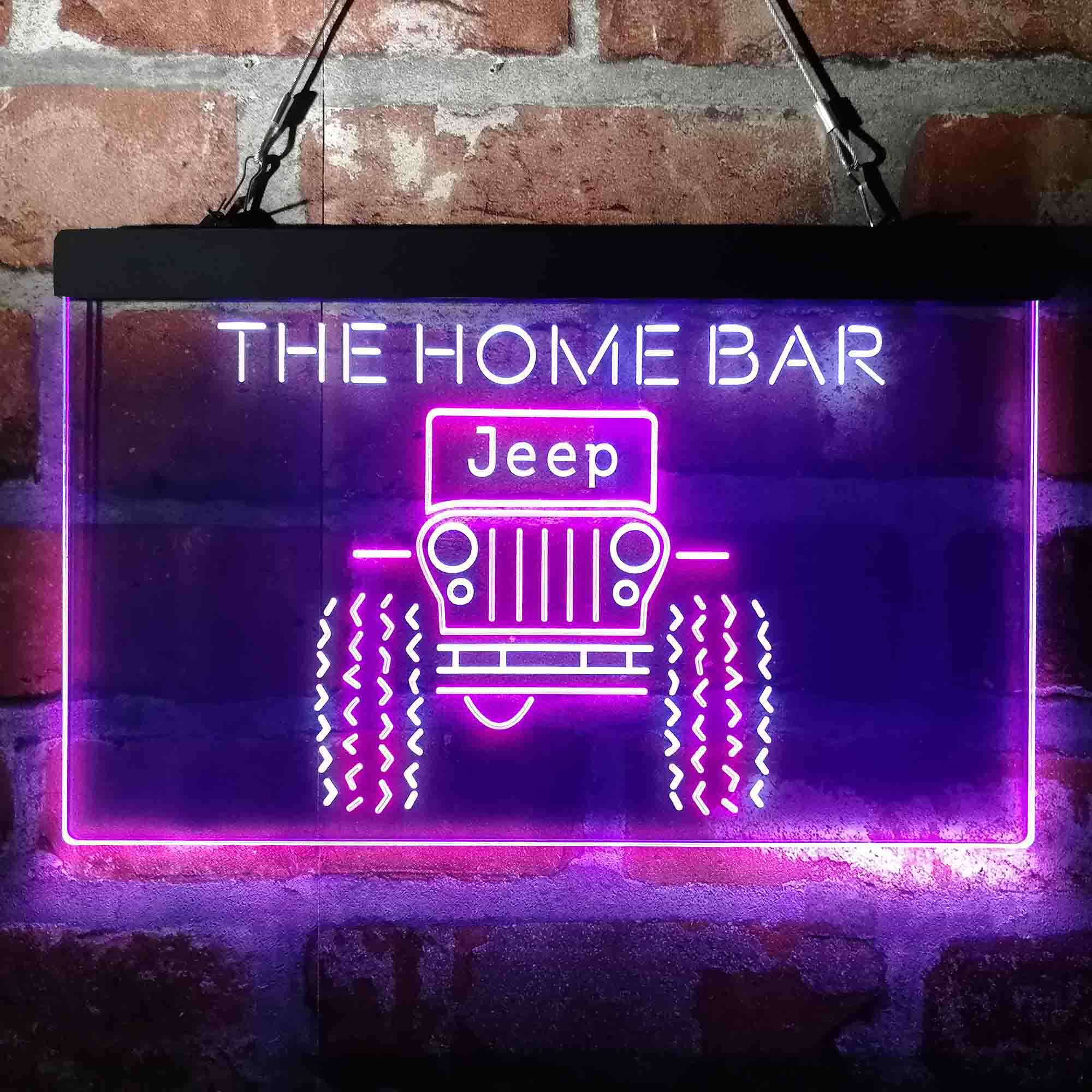 Personalized Only in a Jeep Truck Neon LED Garage Sign - Image 10