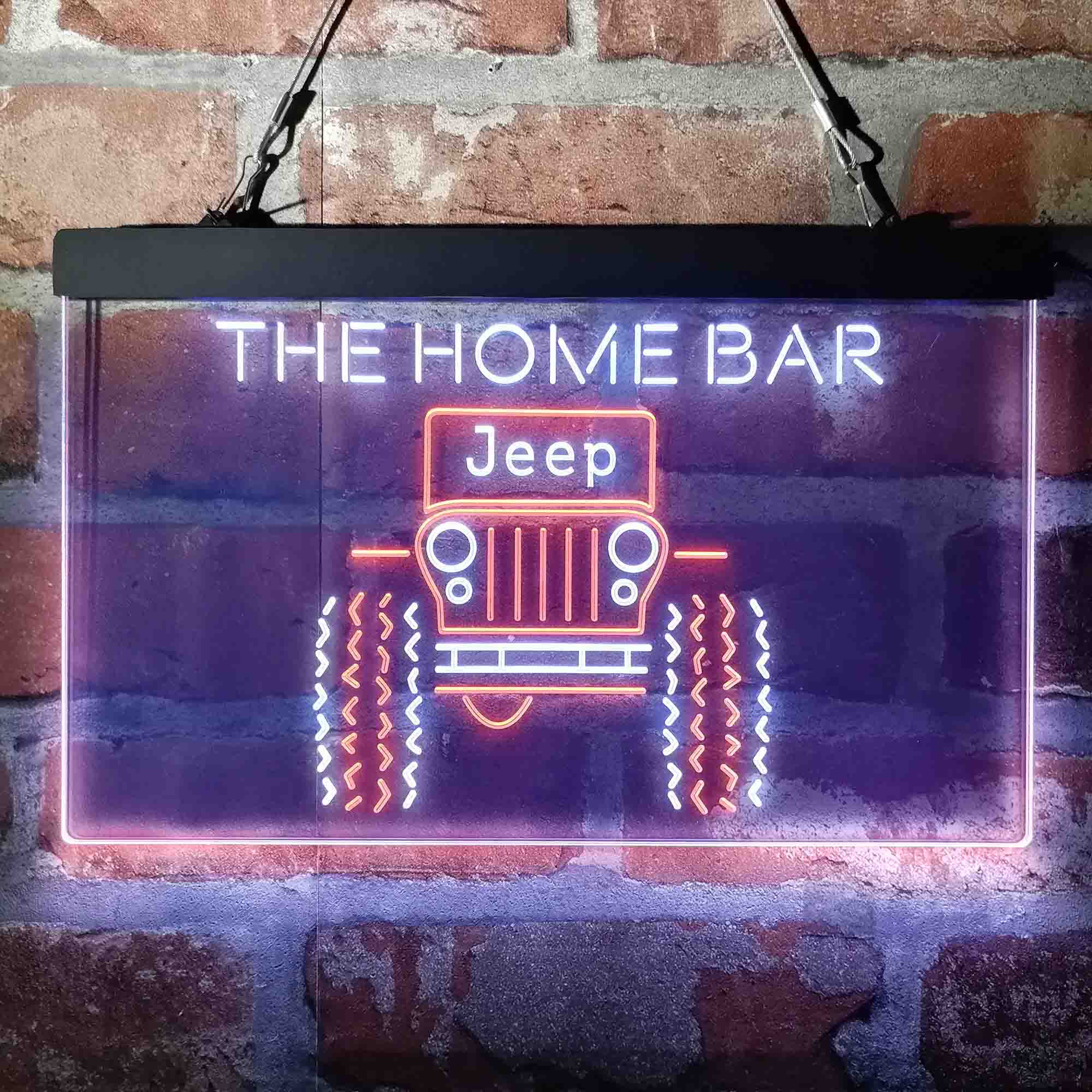 Personalized Only in a Jeep Truck Neon LED Garage Sign - Image 12