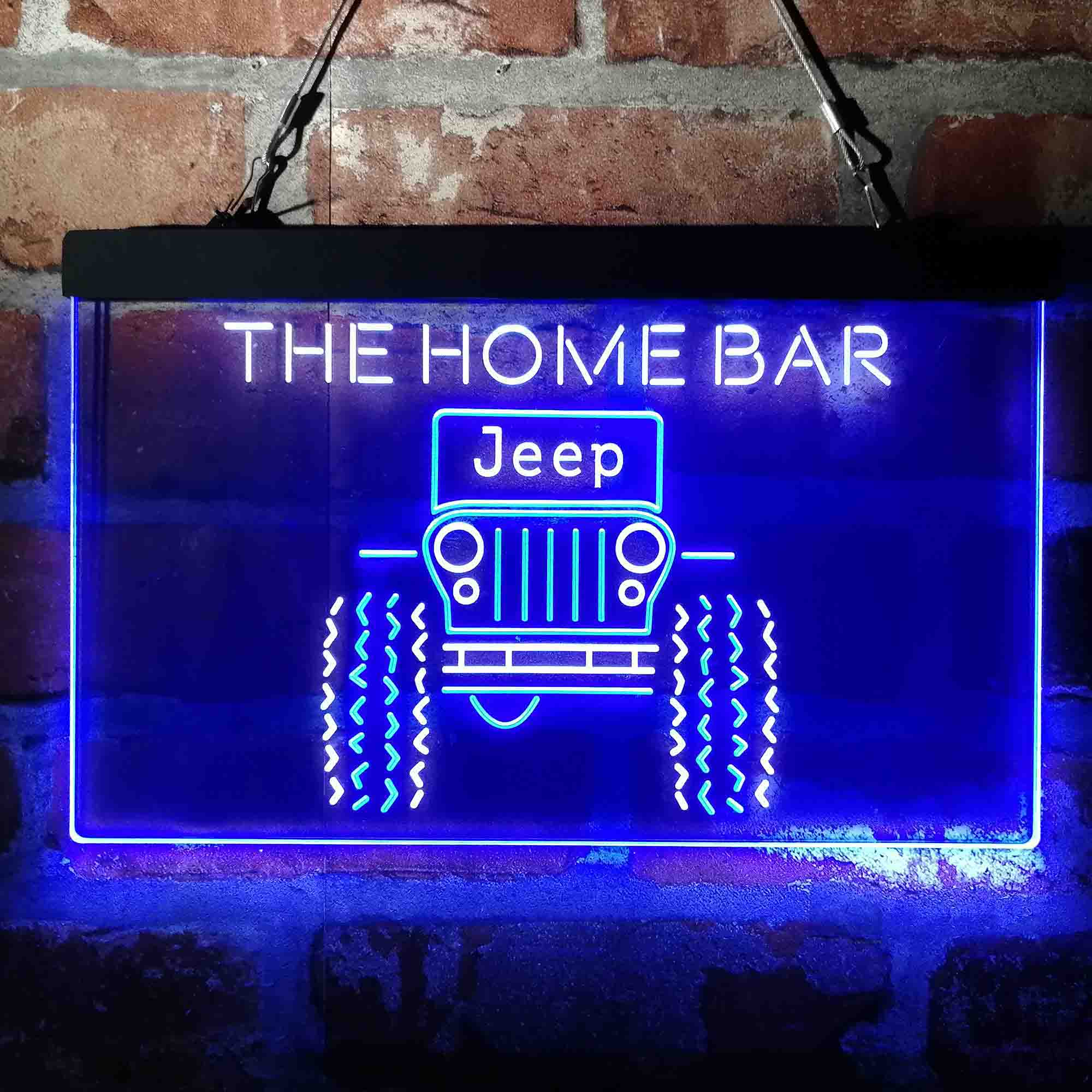Personalized Only in a Jeep Truck Neon LED Garage Sign - Image 13