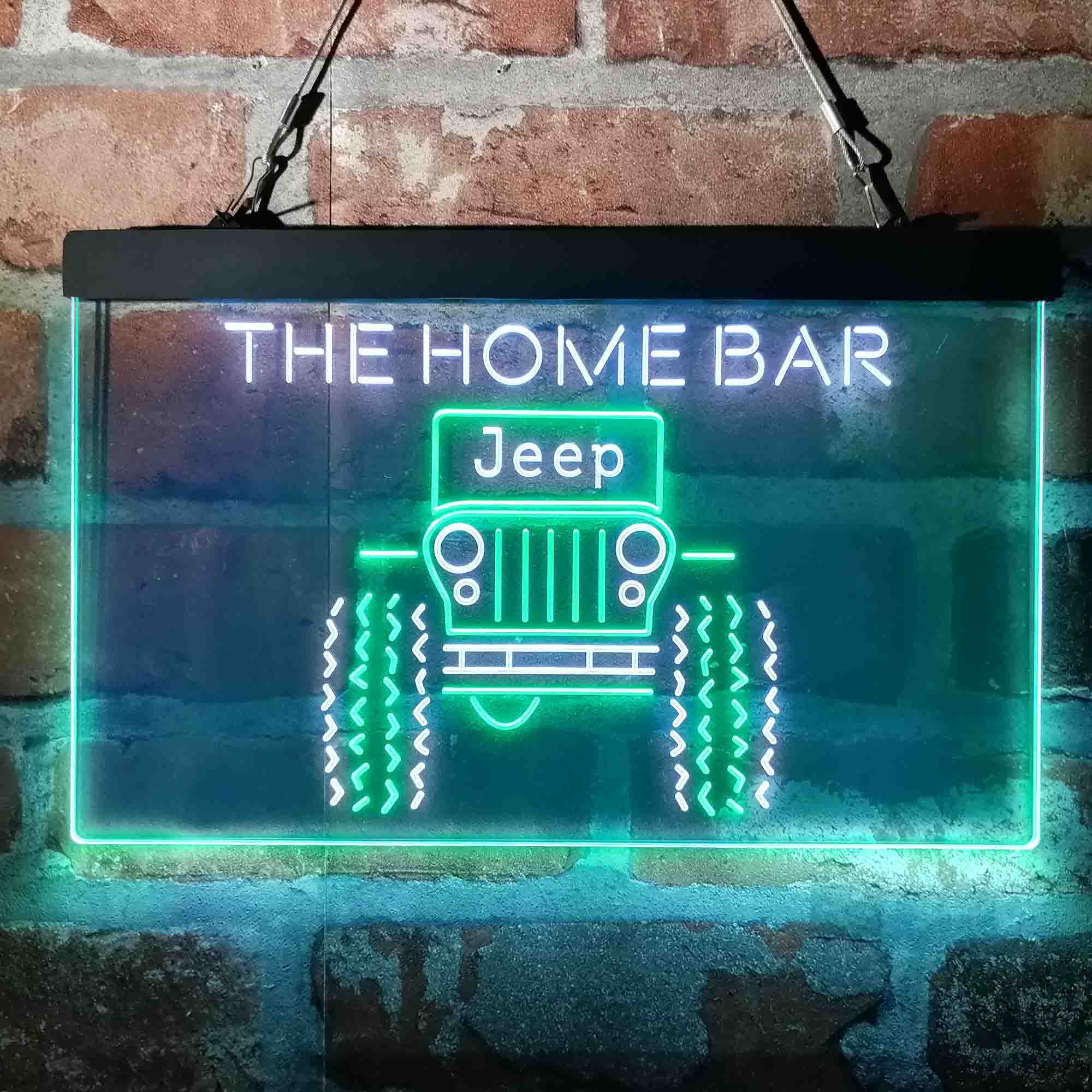 Personalized Only in a Jeep Truck Neon LED Garage Sign - Image 3