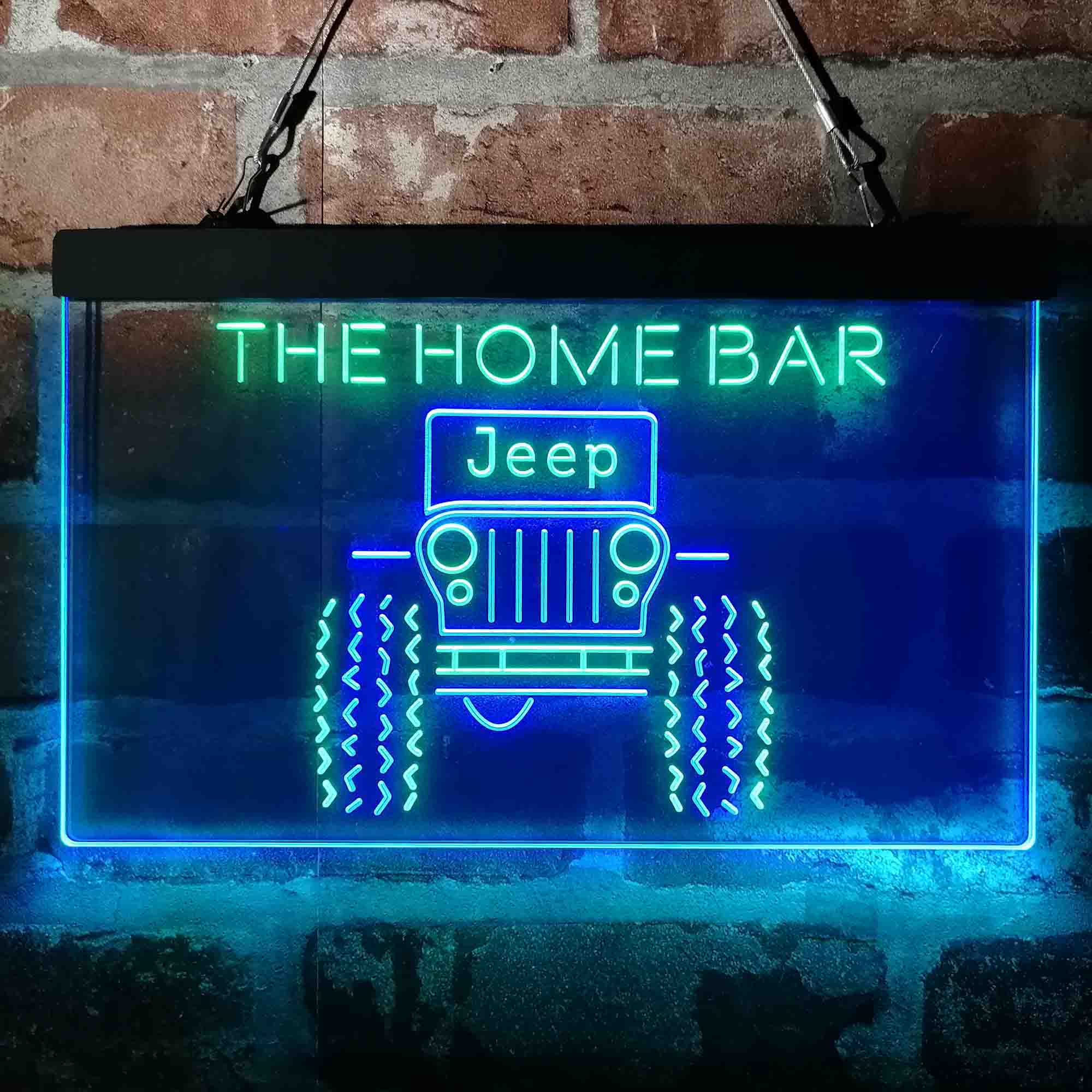 Personalized Only in a Jeep Truck Neon LED Garage Sign - Image 6