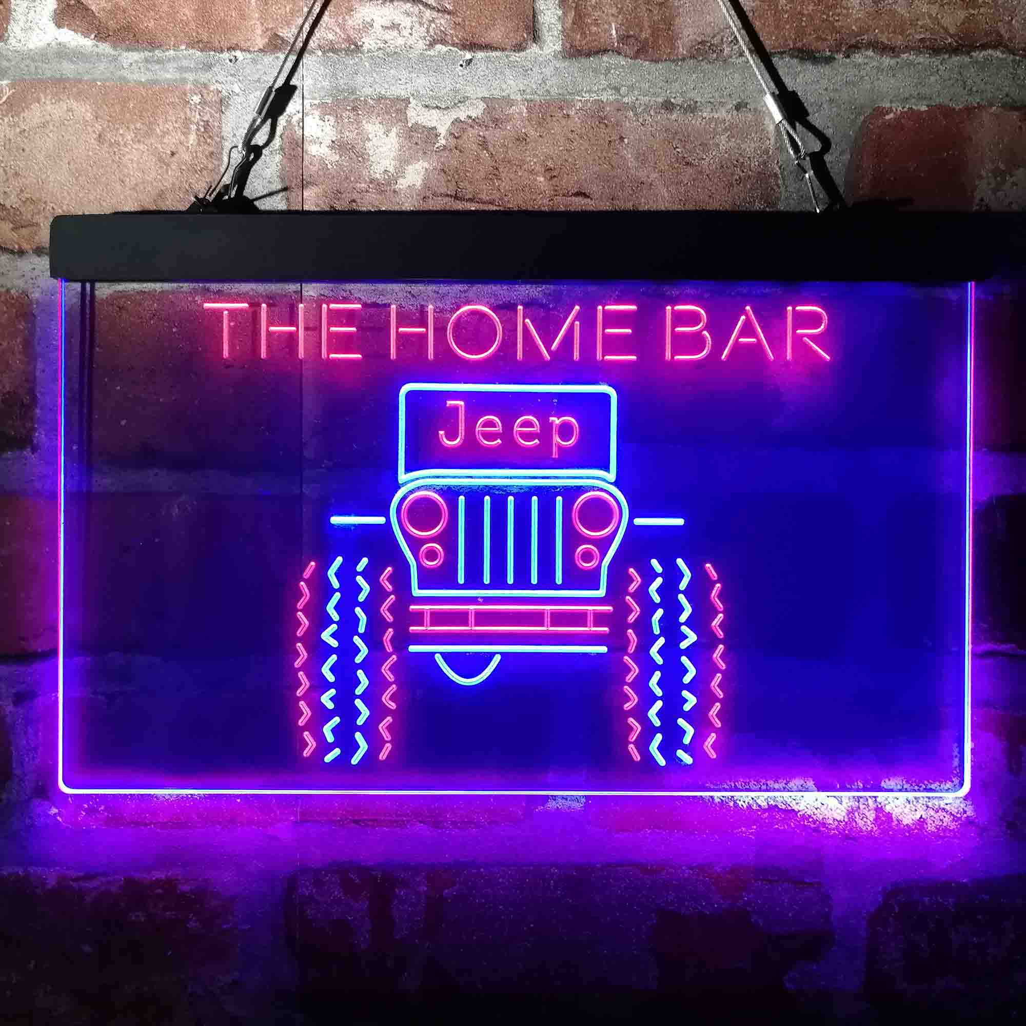 Personalized Only in a Jeep Truck Neon LED Garage Sign - Image 8