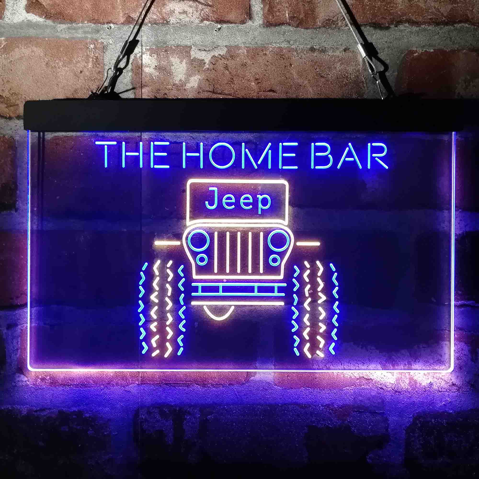 Personalized Only in a Jeep Truck Neon LED Garage Sign - Image 9