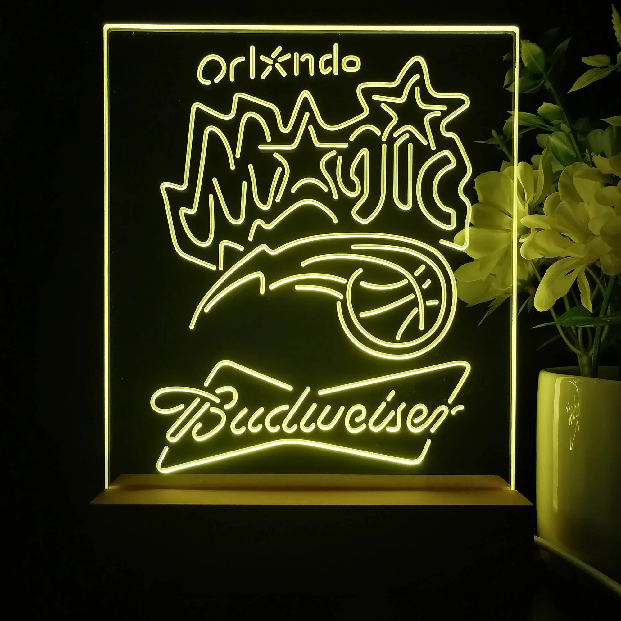 Orlando Magic Budweiser Neon Sign Pub Bar Lamp - Image 4