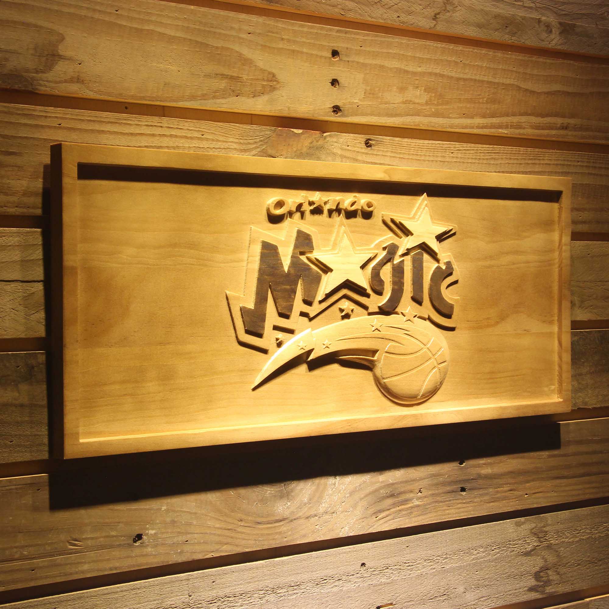 Orlando Magic 3D Solid Wooden Craving Sign - Image 2
