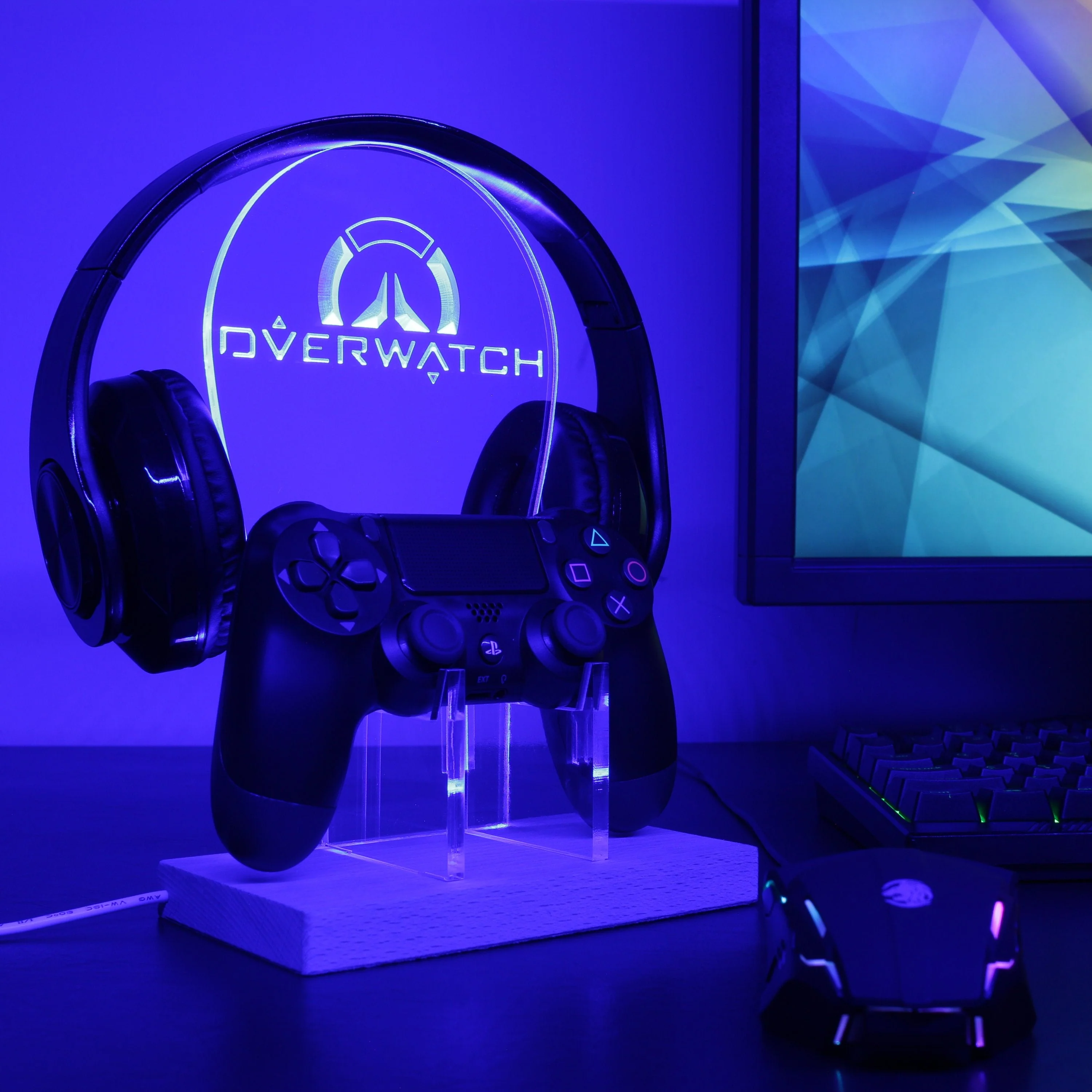 Overwatch 2 LED Gaming Headset Controller Stand - Image 2