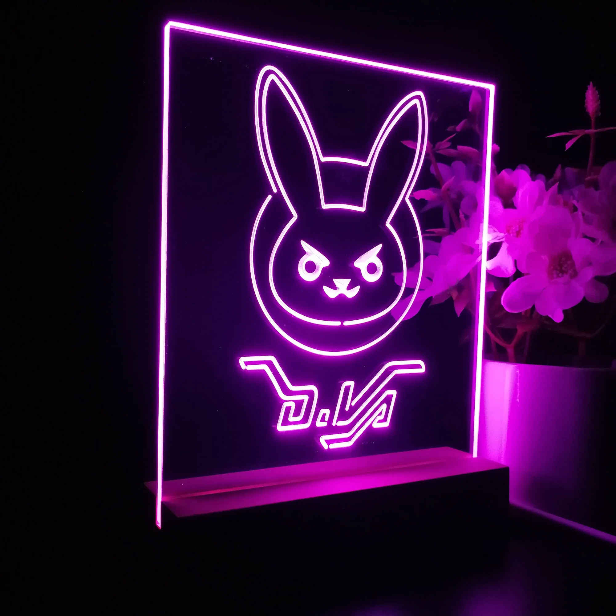 Overwatch Dva Game Room LED Sign Lamp Display - Image 5