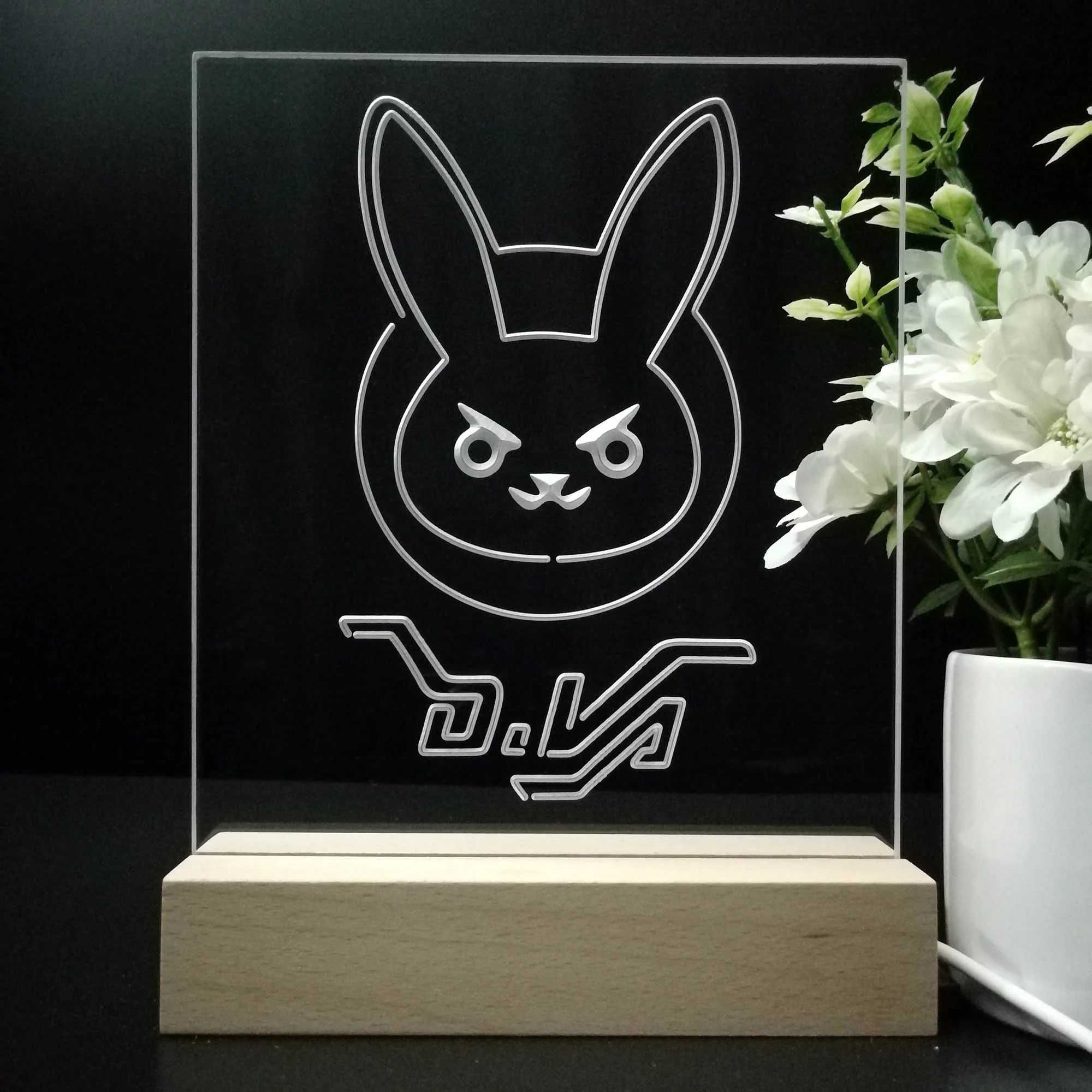 Overwatch Dva Game Room LED Sign Lamp Display - Image 8