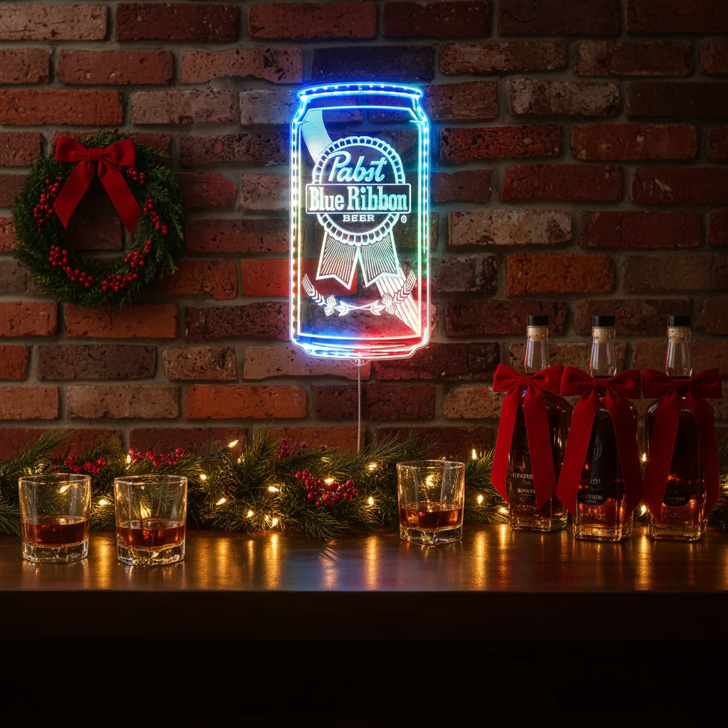 Pabst Blue Ribbon PBR Neon RGB Edge Lit LED Sign - Image 8