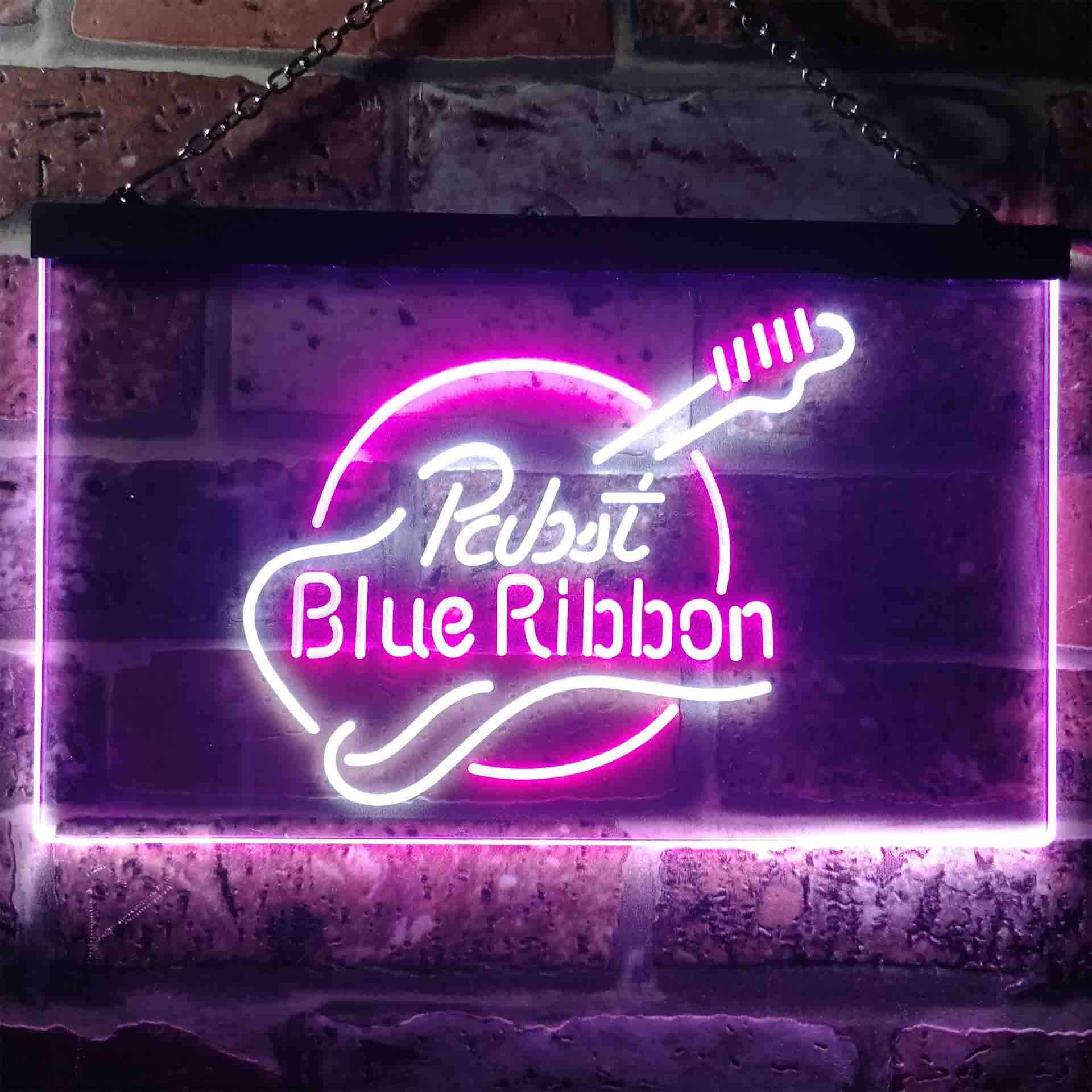 Pabst Blue Ribbon Guitar Neon-Like LED Sign - Image 11