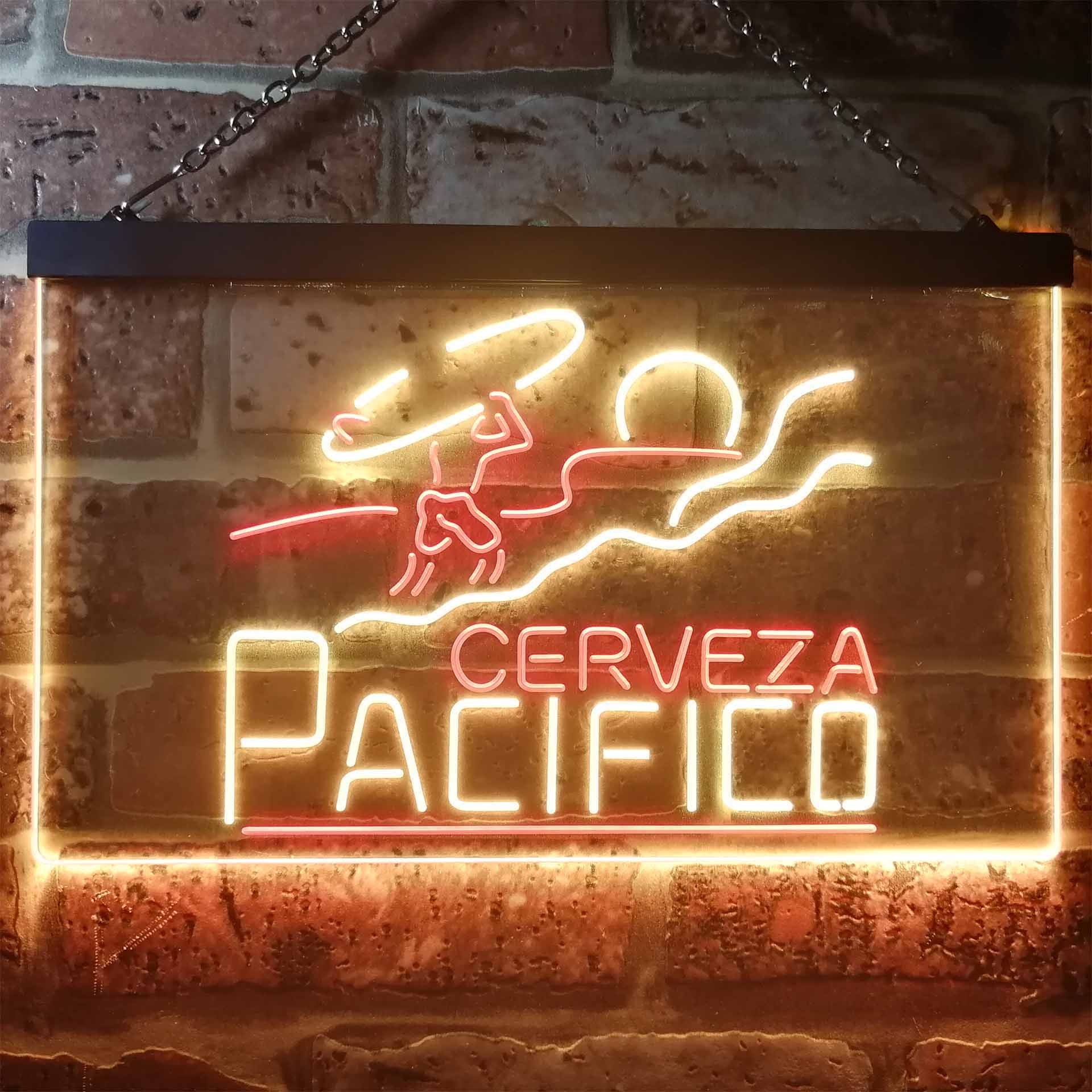 Pacifico Clara Mexican Cerveza Home Bar Neon Light LED Sign - Image 3