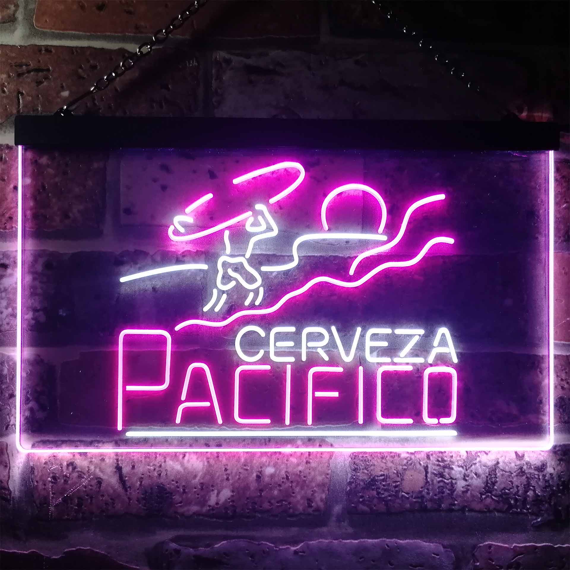 Pacifico Clara Mexican Cerveza Home Bar Neon Light LED Sign - Image 5