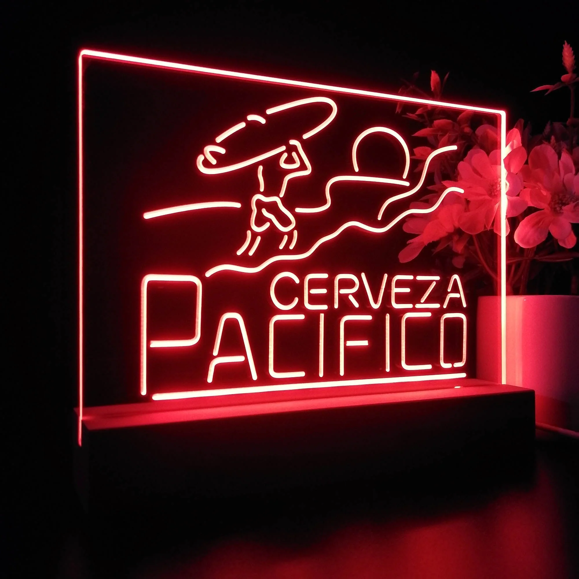 Pacifico Clara Mexican Cerveza Neon Sign Pub Bar Lamp - Image 7