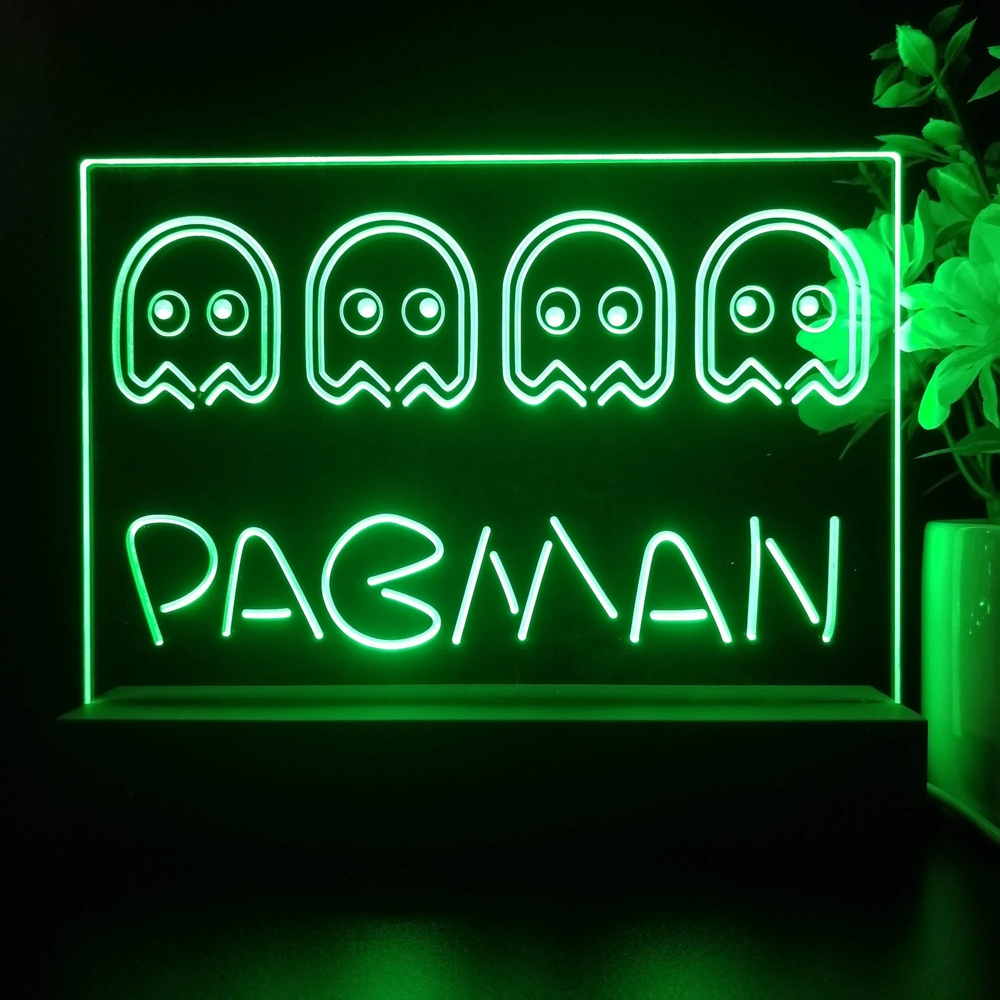 Pacman Game Room Decor Neon Sign Game Room Lamp