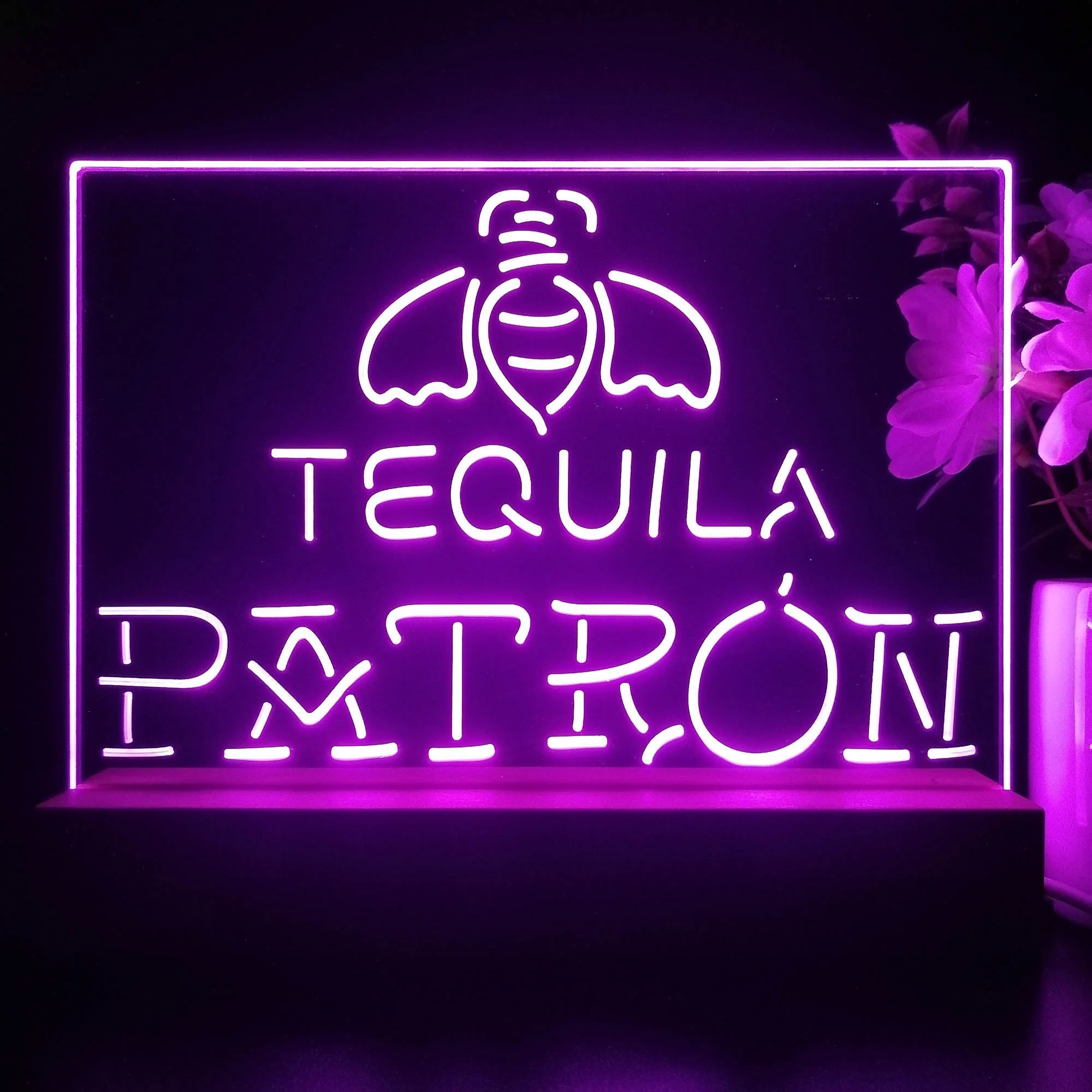 Patrons Tequilas Neon Sign Pub Bar Lamp