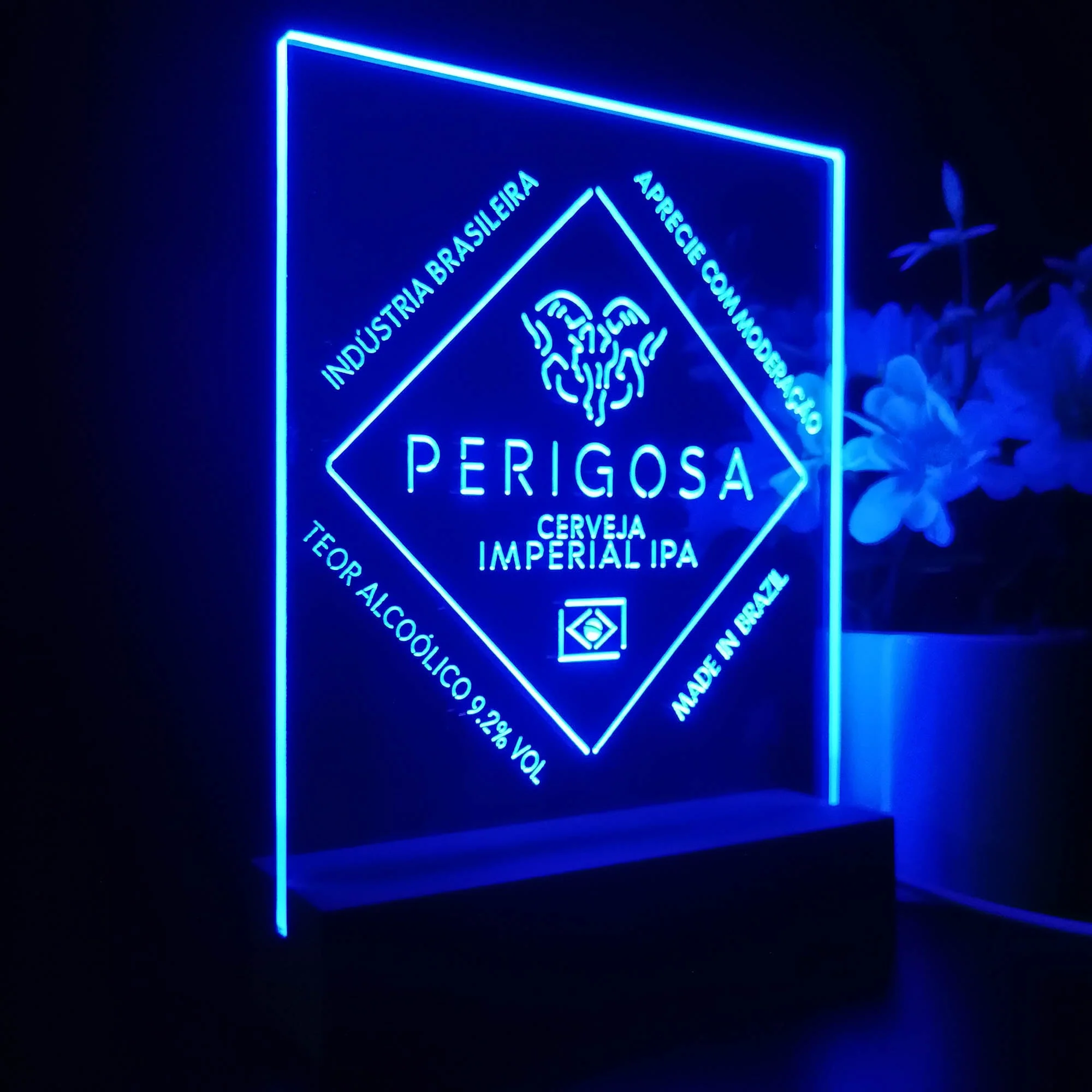 Perigosa Imperial IPA 3D Illusion Night Light Desk Lamp - Image 5