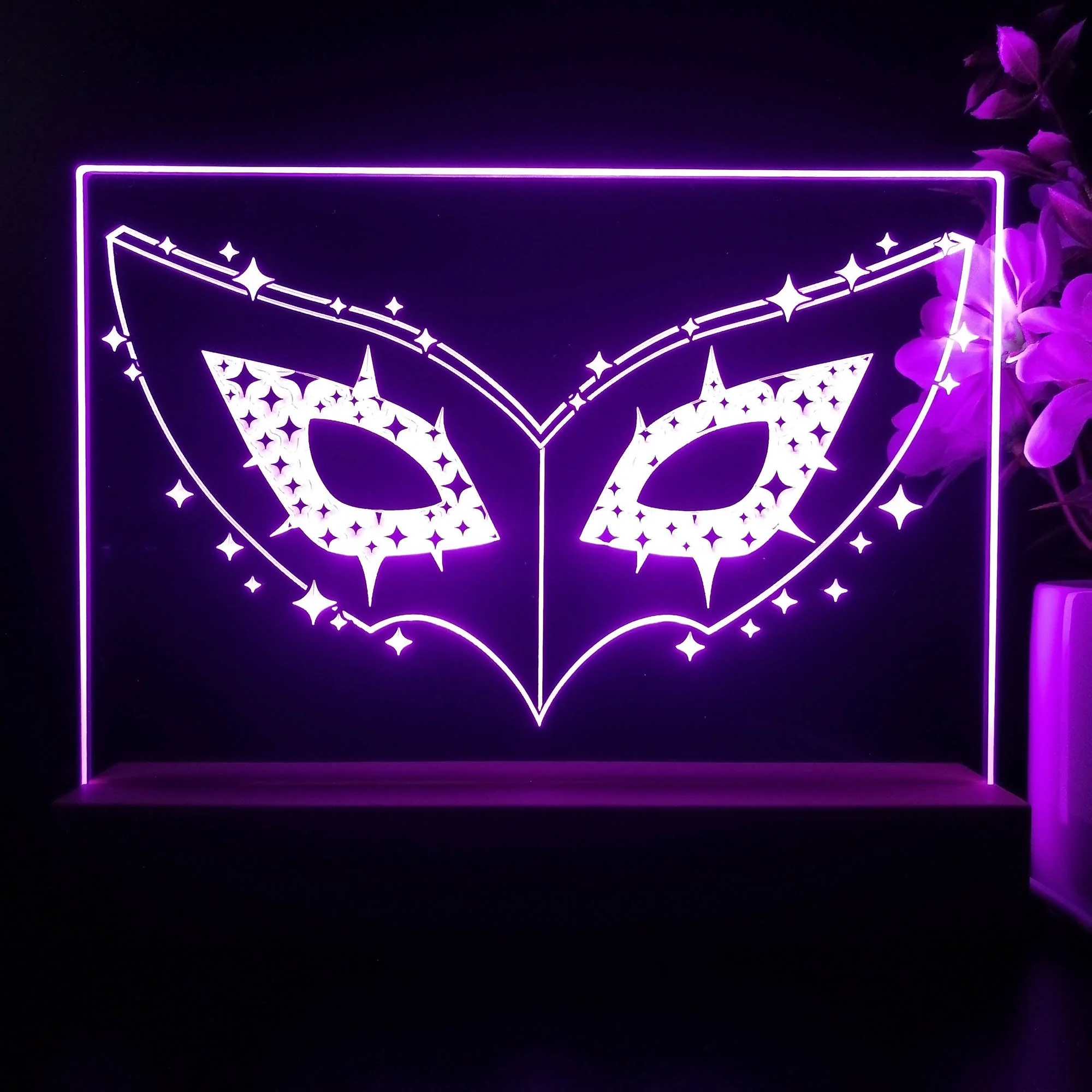 Persona 5 Eye Mask Neon Sign Game Room Lamp - Image 4