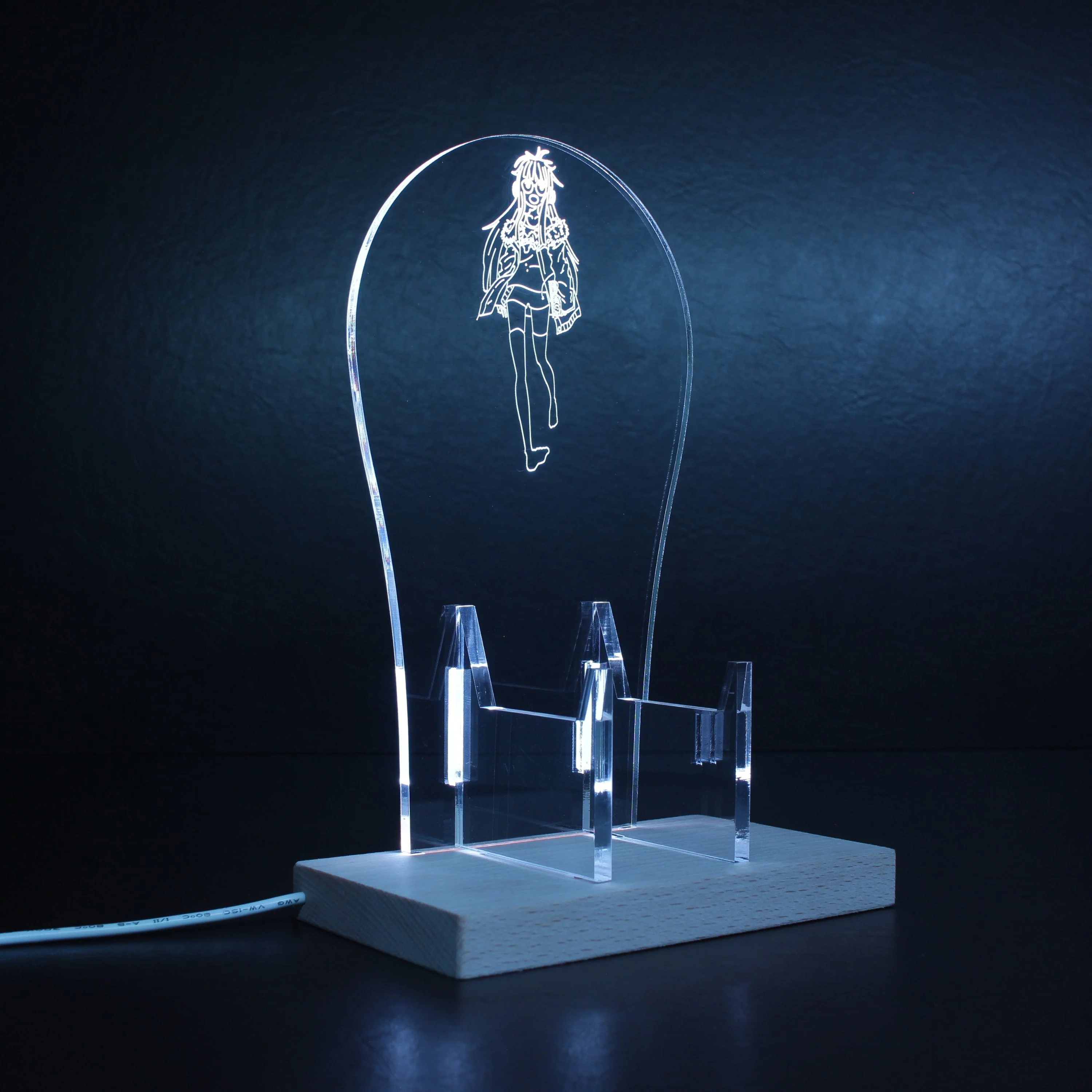 Persona 5 Futaba Sakura LED Gaming Headset Controller Stand - Image 8