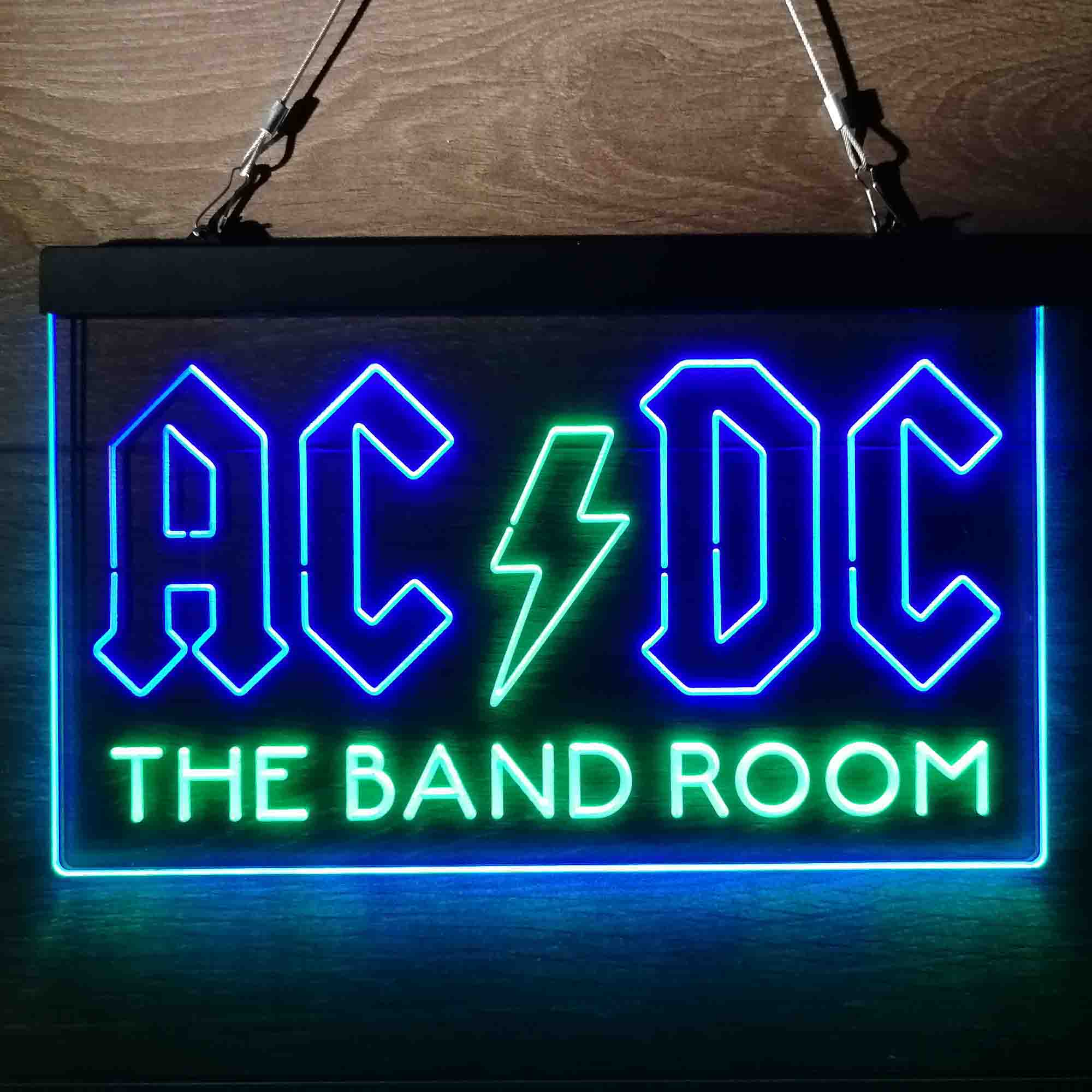 Personalized AC/DC Band Room Music Bar Neon-Like LED Sign - Custom Wall Decor Gift - Image 4