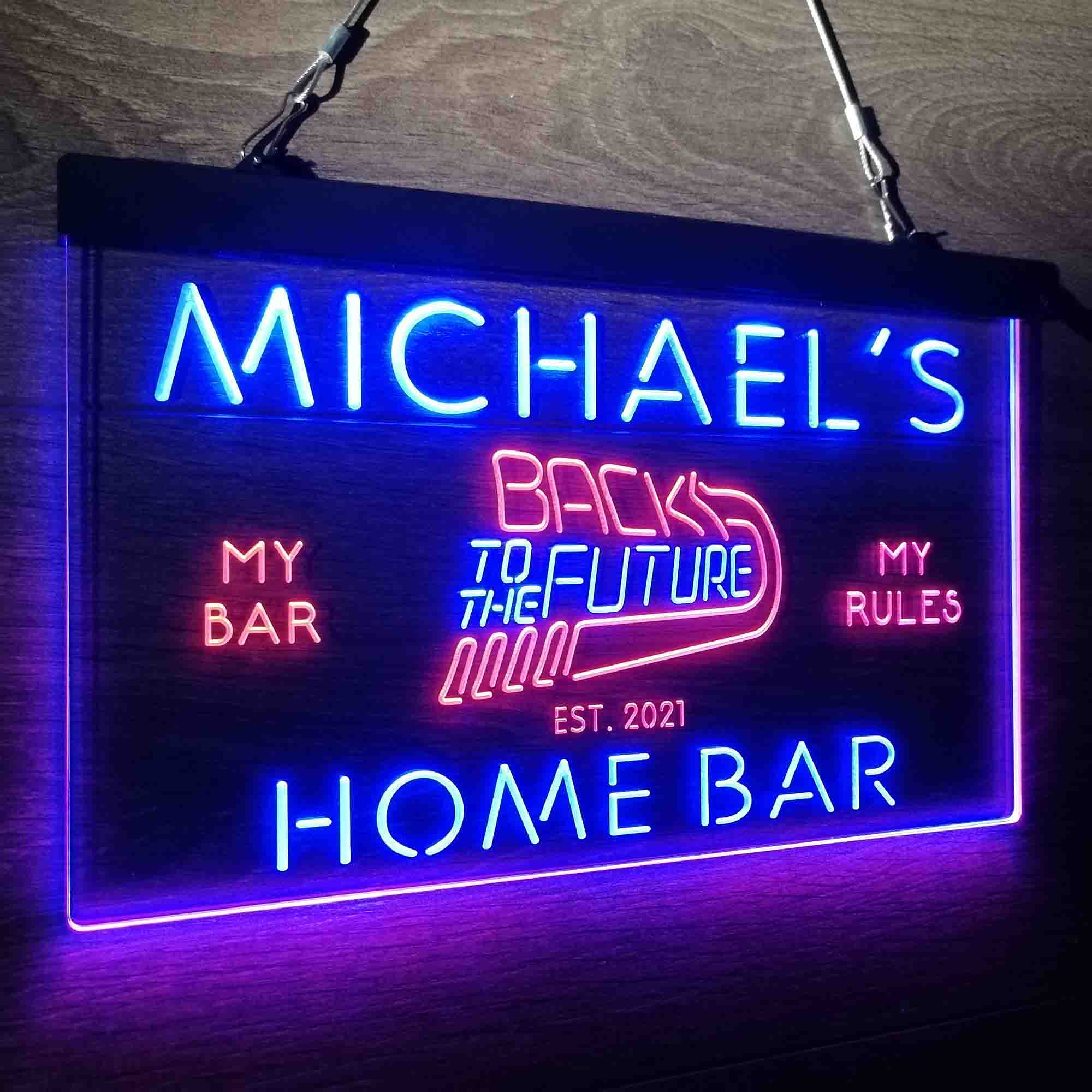Personalized Back to The Future Movie Home Theater Neon-Like LED Sign - Image 25