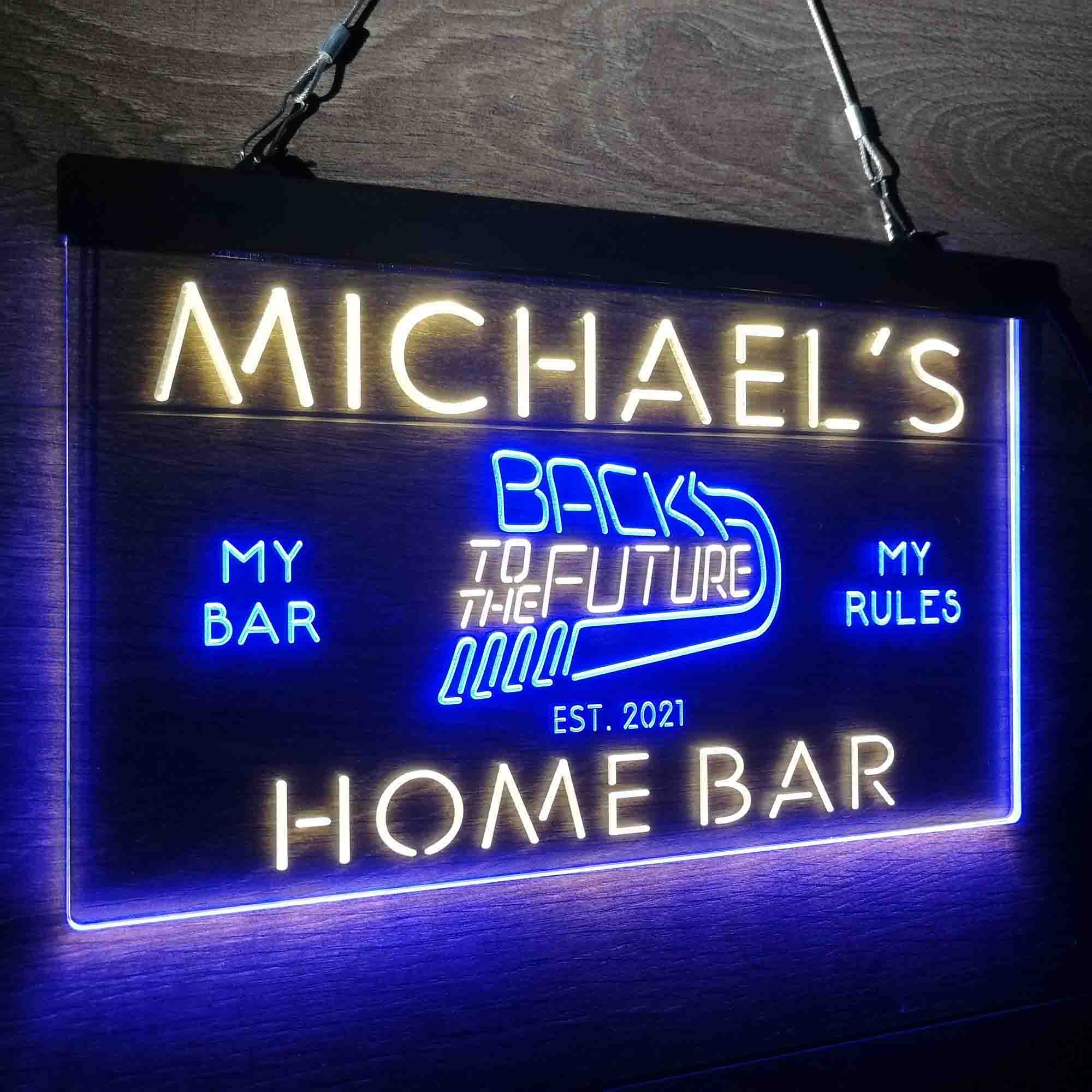 Personalized Back to The Future Movie Home Theater Neon-Like LED Sign - Image 26