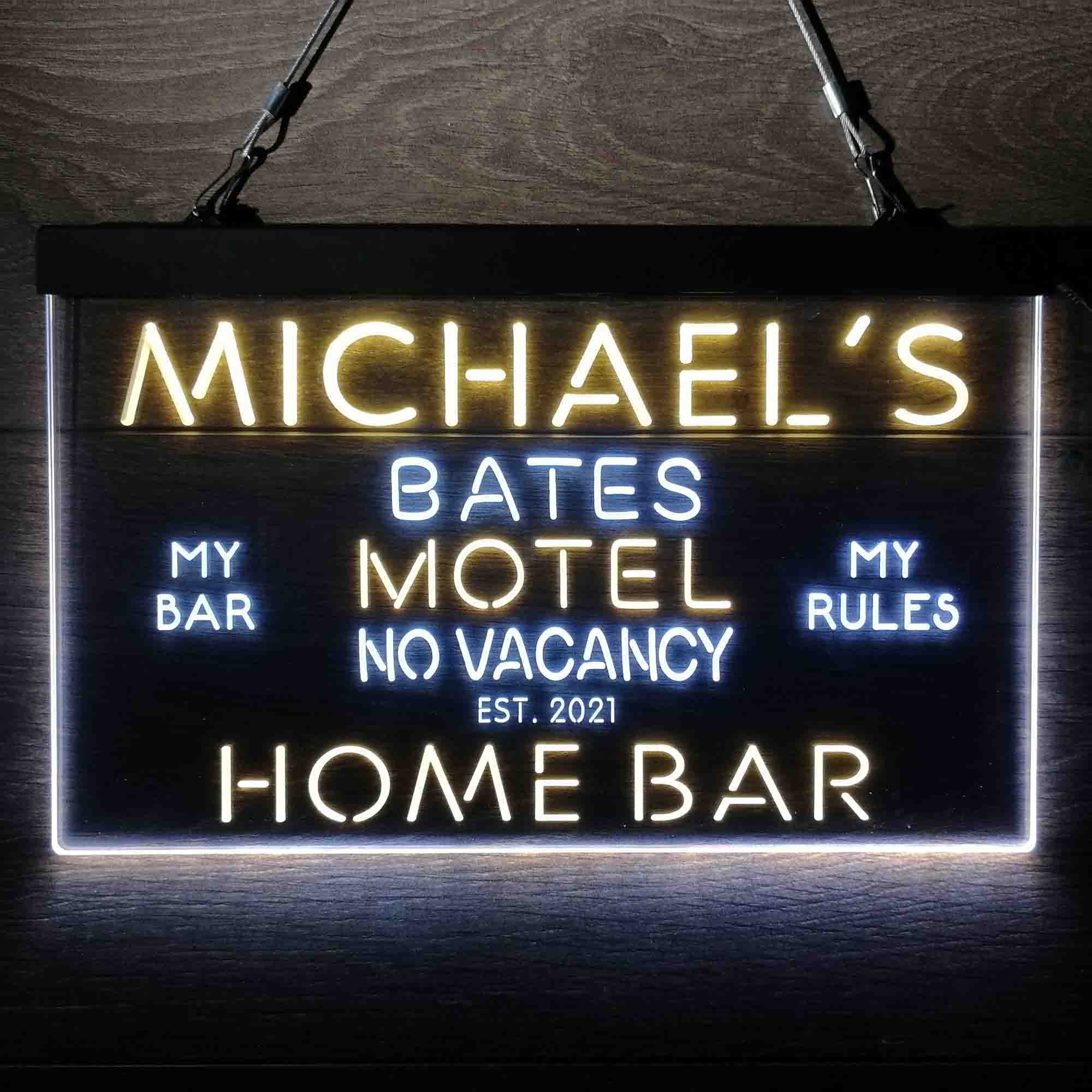 Personalized Bates Motel No Vacancy Neon-Like LED Sign - Image 6