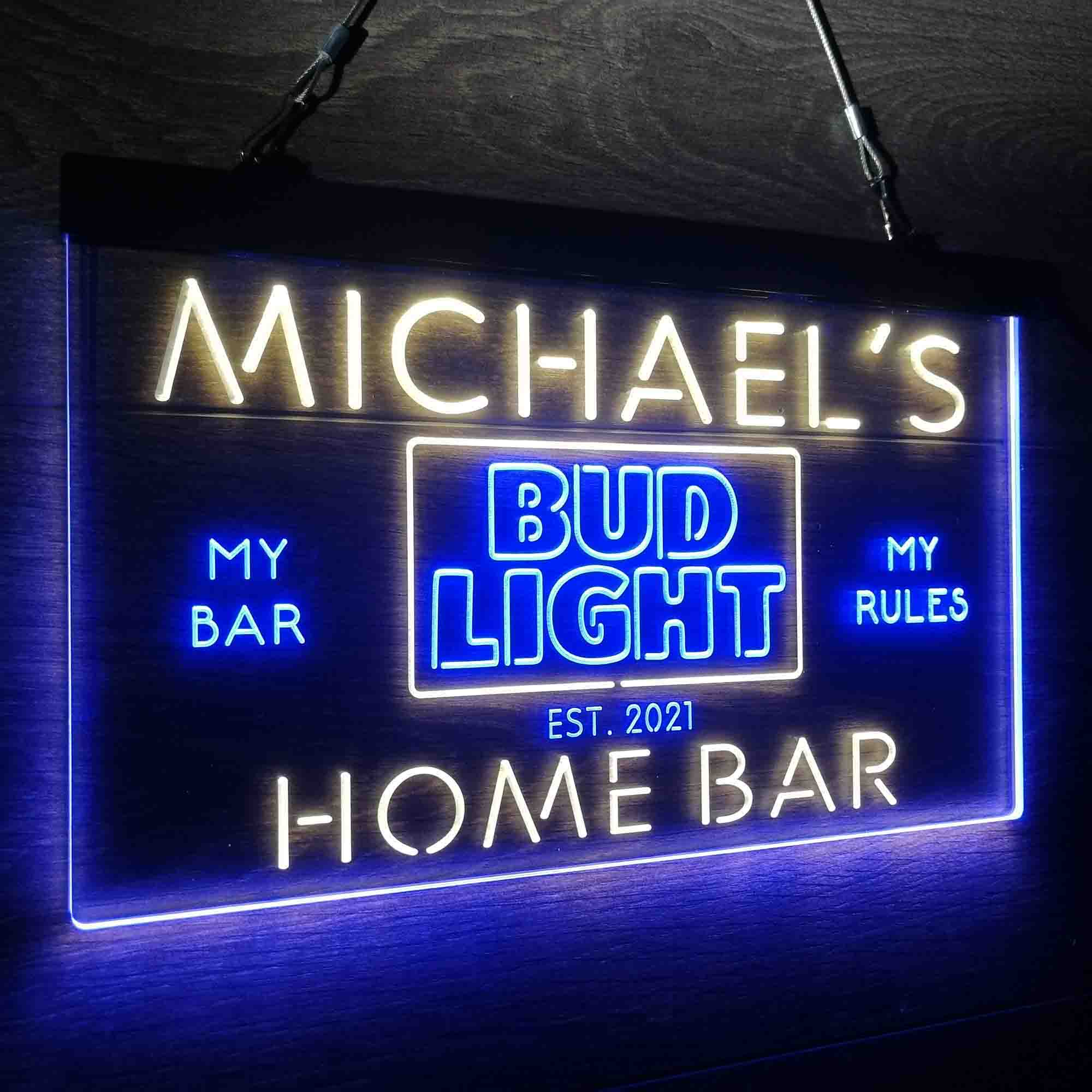 Personalized Bud Light Home Bar Neon LED Sign - Image 18