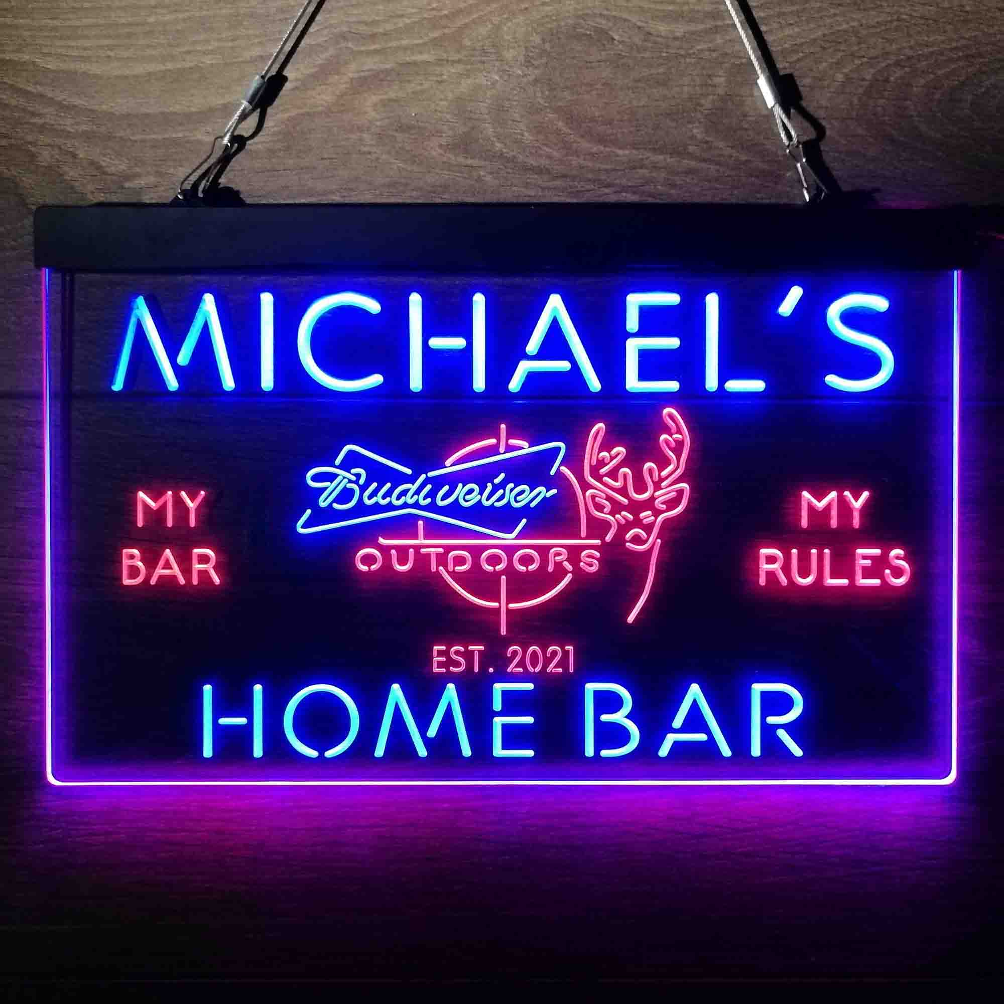 Personalized Budweiser Neon-Like LED Sign - Image 11