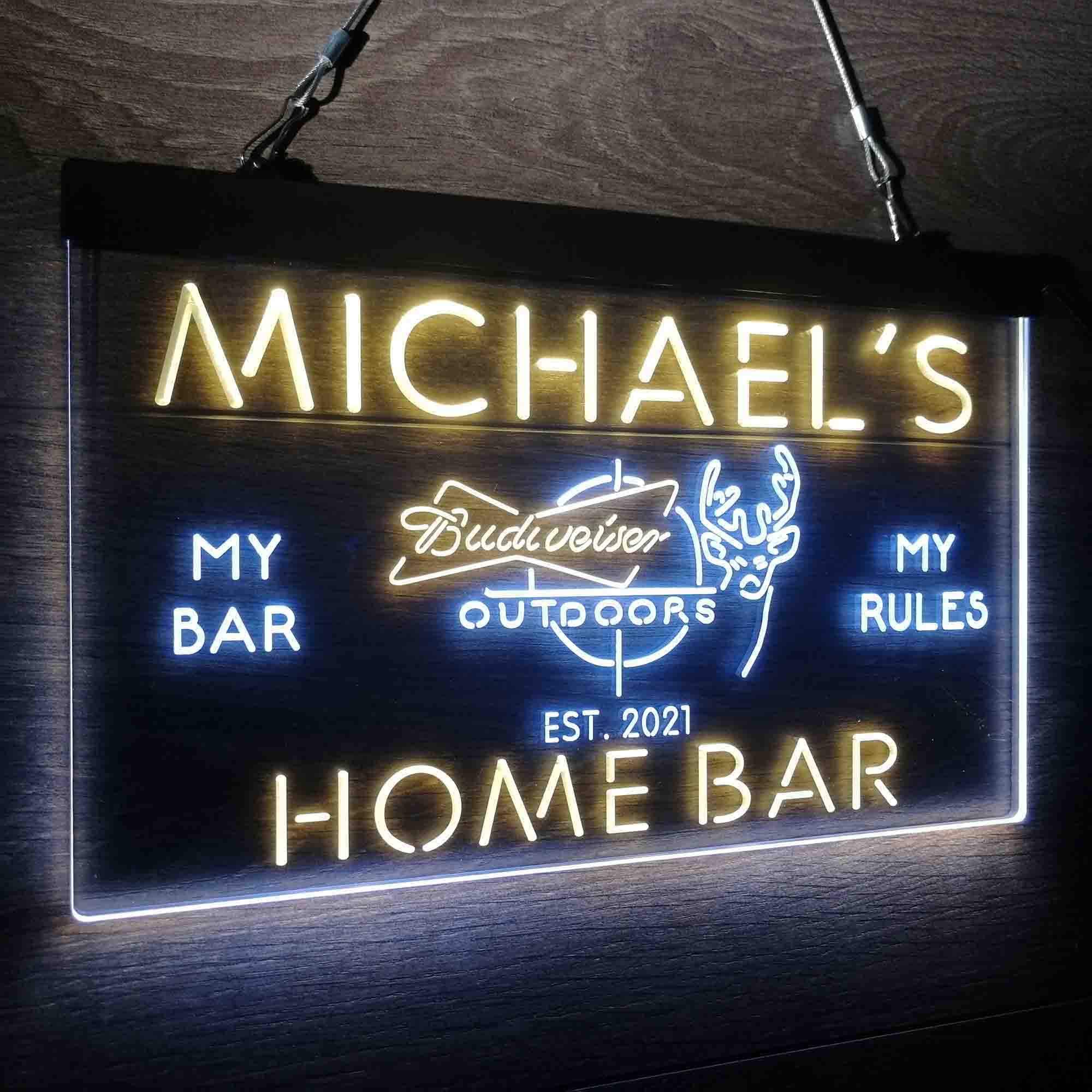 Personalized Budweiser Neon-Like LED Sign - Image 23