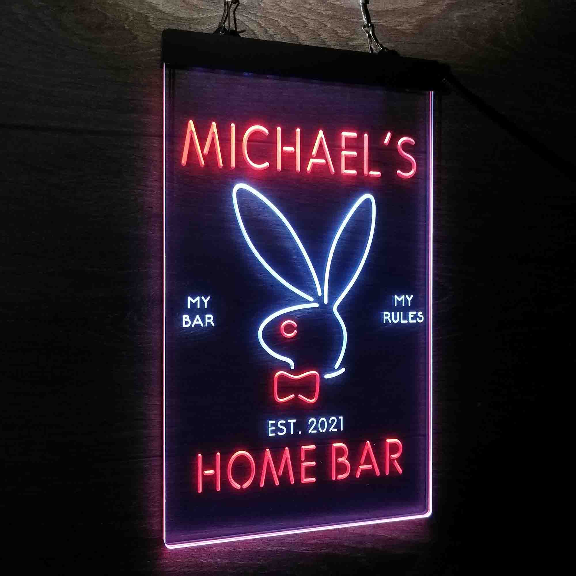 Personalized Bunny Rabbit Neon-Like LED Sign - Image 14
